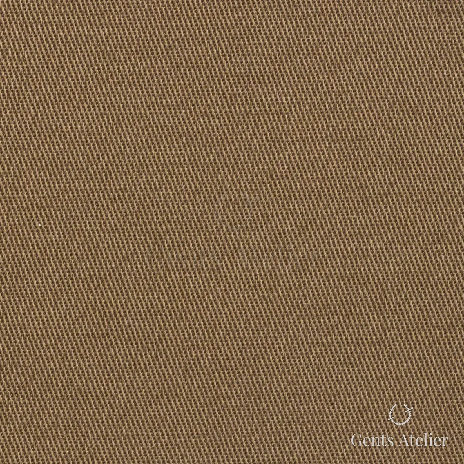 Костюмная ткань Marzoni 605 - 500 / 600 — Хаки, однотонная, 100% хлопок