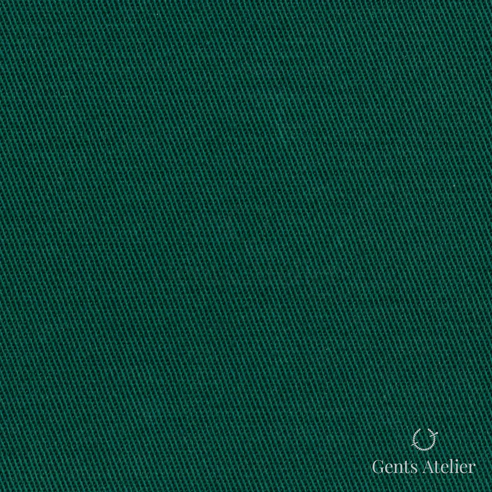 Костюмная ткань Marzoni 605 - 637 / 600 — Bottle Green, однотонная, 100% хлопок