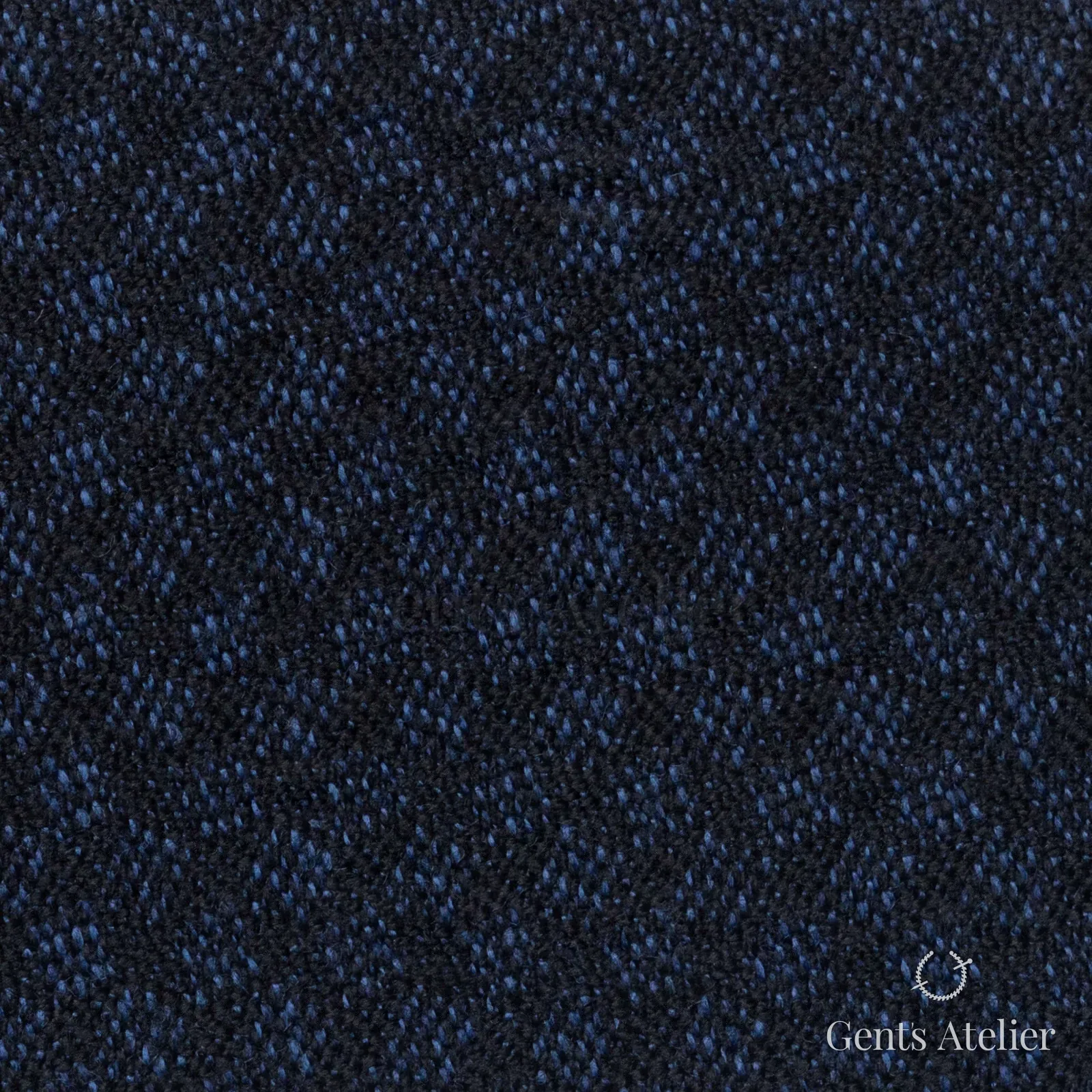 Костюмная ткань Marzoni 641 - 103 / 900 — Dark Blue, меланж, 100% шерсть