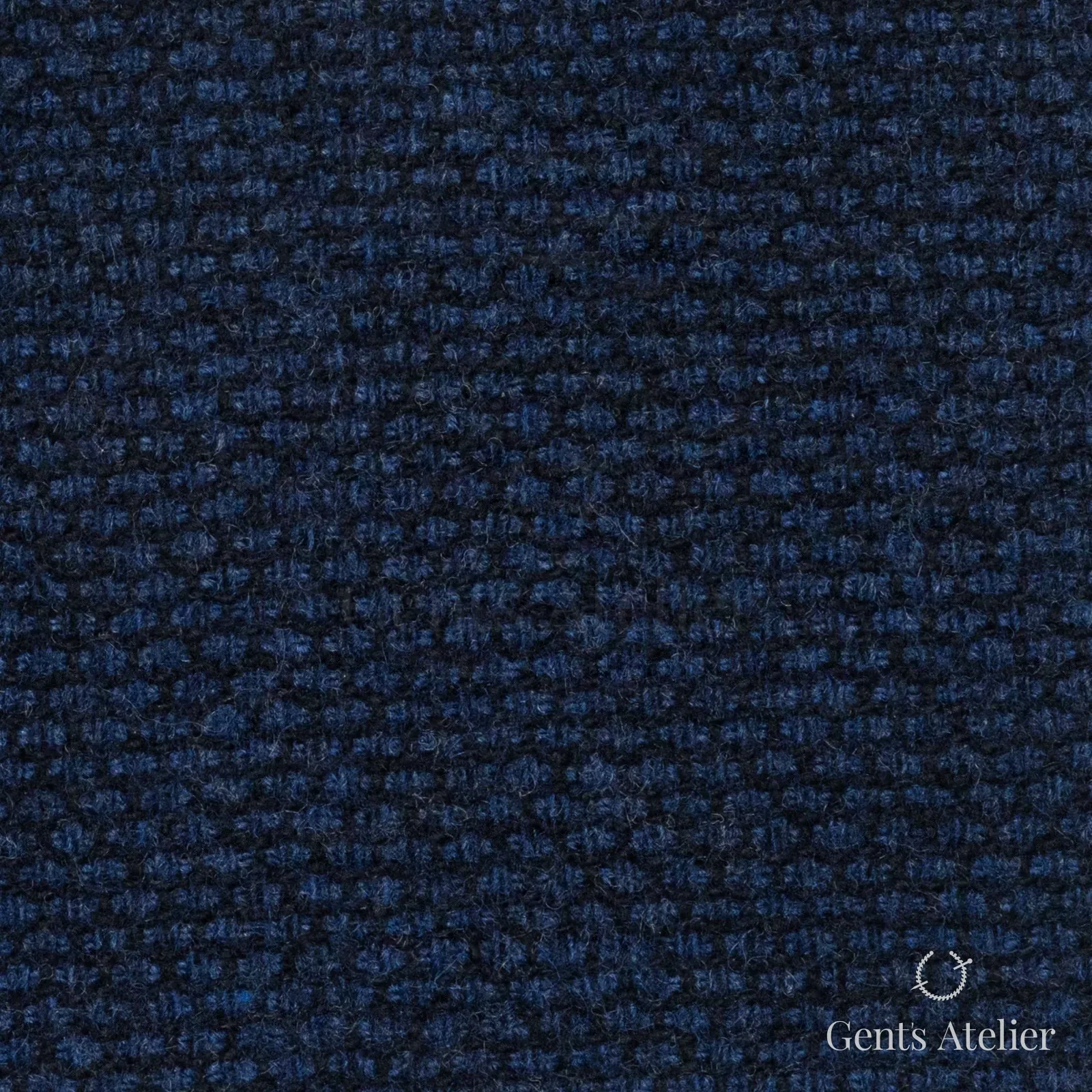 Костюмная ткань Marzoni 651 - 680 / 1200 — Синий, меланж, 90% шерсть, 10% кашемир