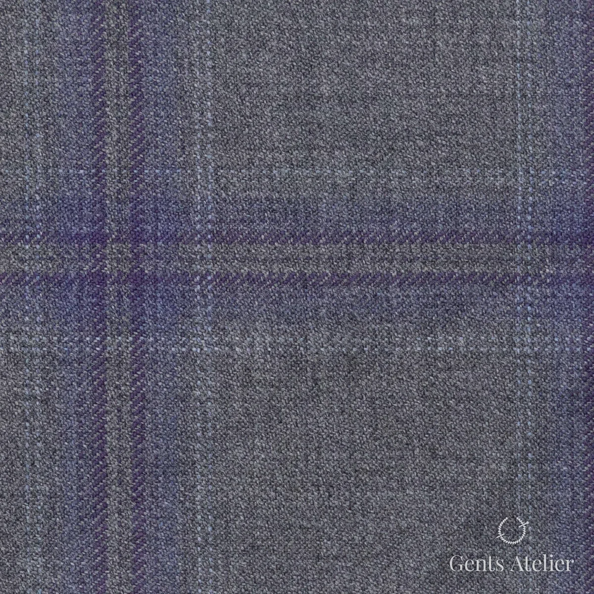 Костюмная ткань Marzoni 600 - 391 / 900 — Бордовый / Синий, виндоупейн, 100% шерсть