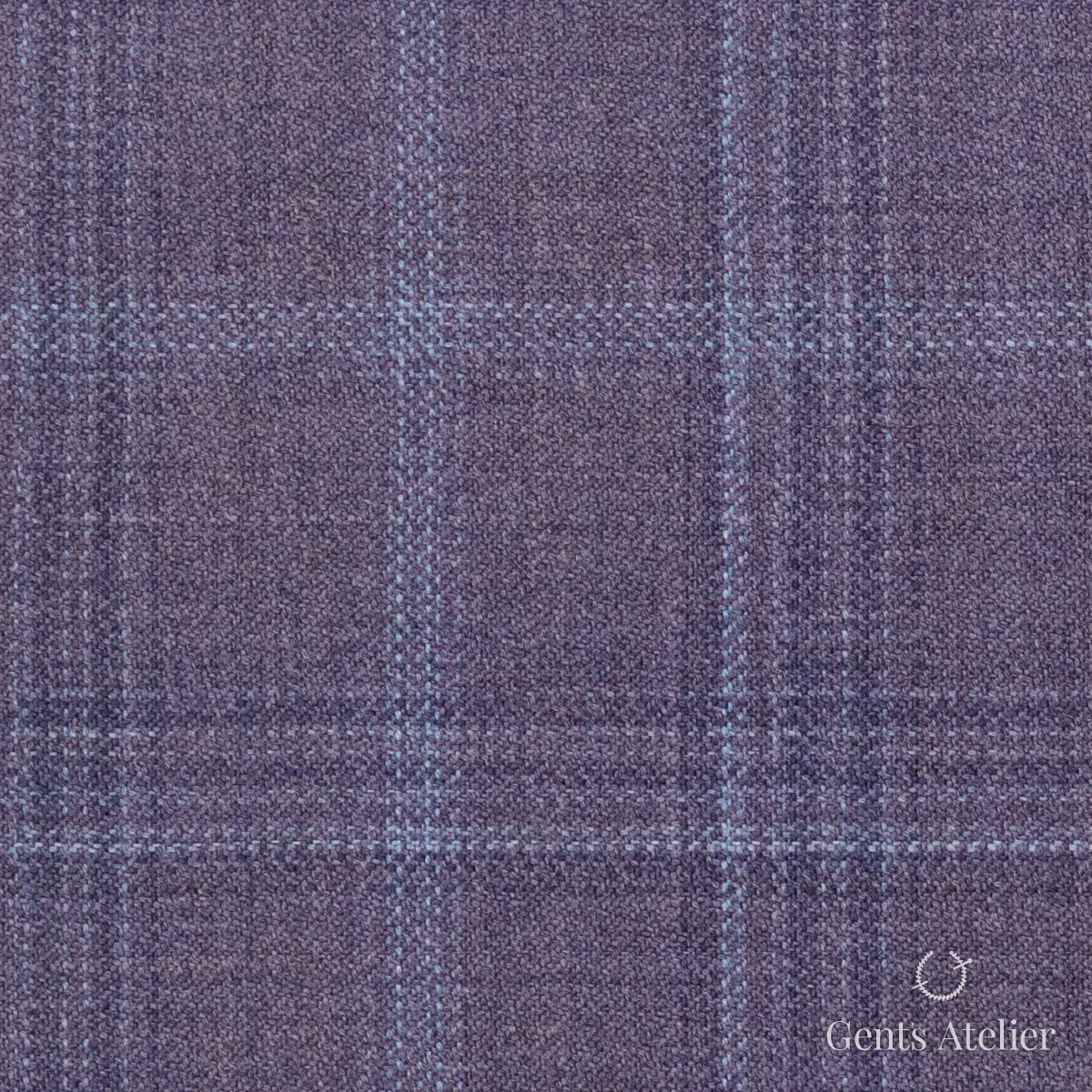 Костюмная ткань Marzoni 600 - 451 / 900 — Красно-коричневый / Голубой, в клетку, 100% шерсть