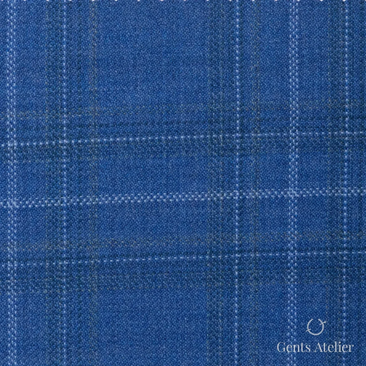 Костюмная ткань Marzoni 600 - 454 / 900 — Синий, виндоупейн, 100% шерсть