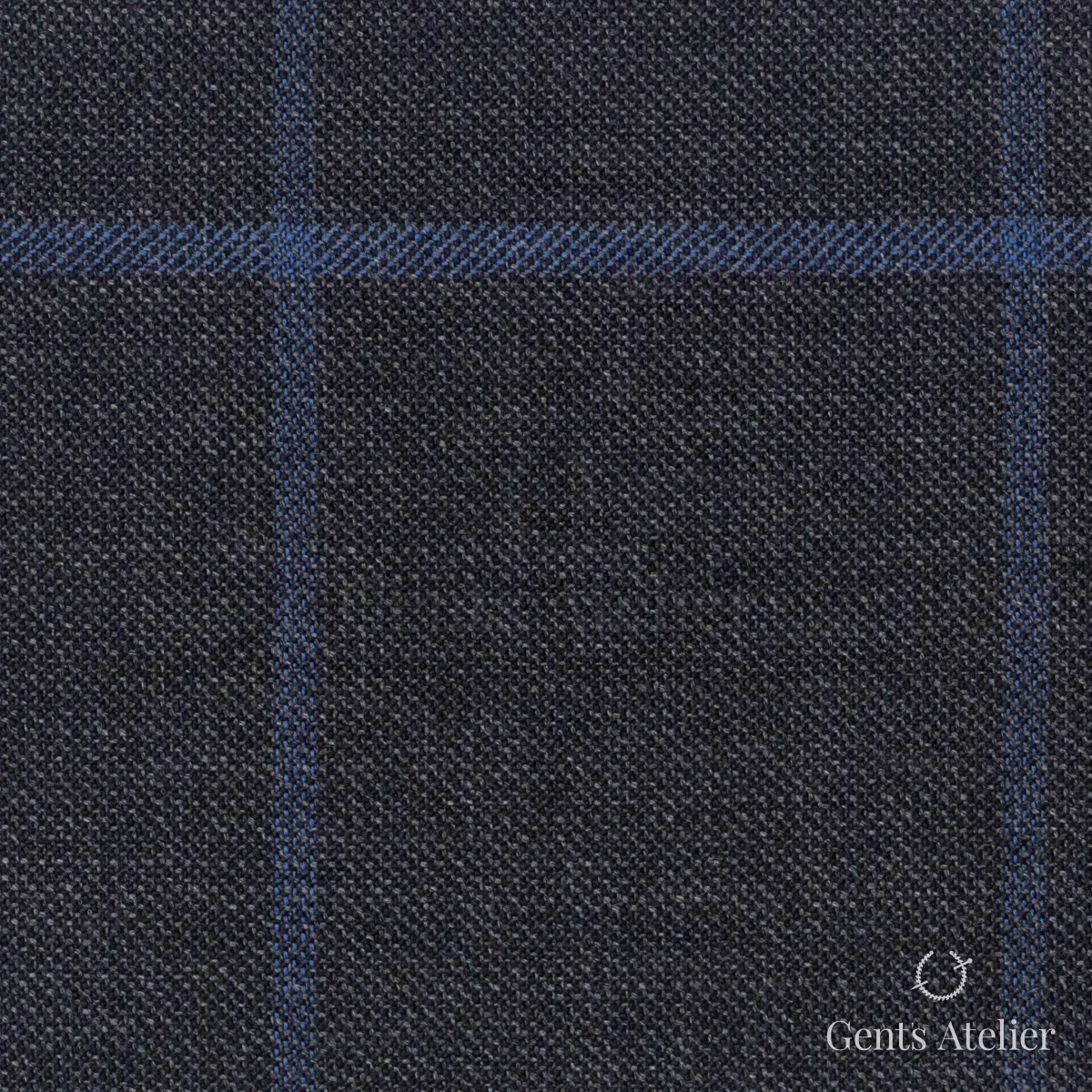 Костюмная ткань Marzoni 600 - 457 / 900 — Синий / Бордовый, в клетку, 100% шерсть