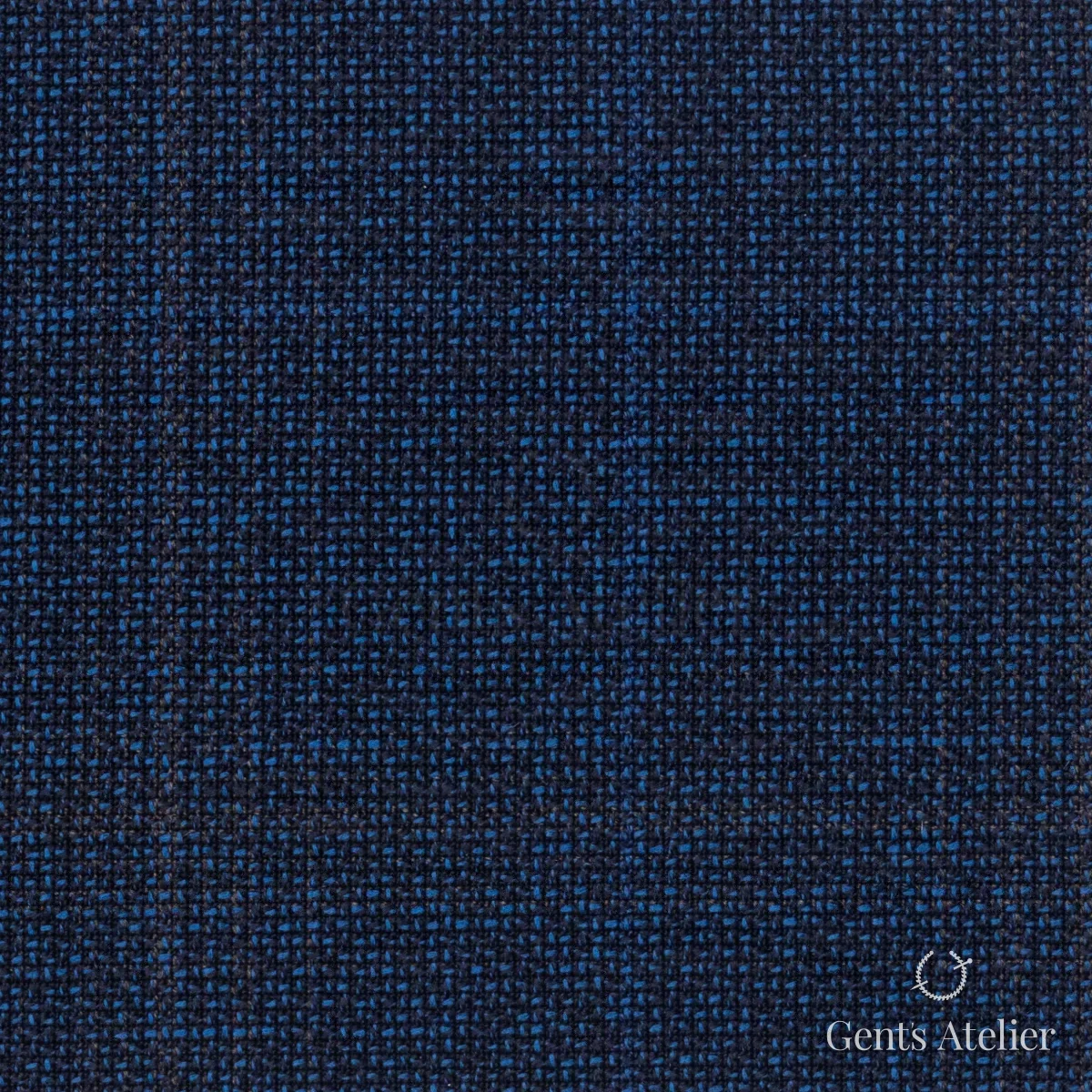 Костюмная ткань Marzoni 600 - 461 / 1000 — Тёмно-синий / Коричневый, меланж, 100% шерсть