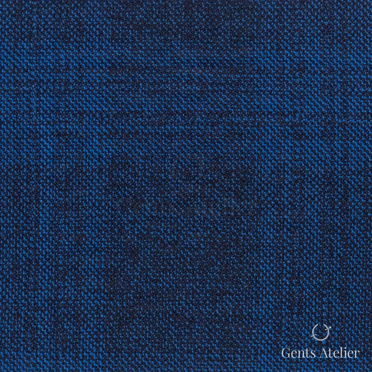 Костюмная ткань Marzoni 600 - 470 / 1000 — Тёмно-синий / Синий, меланж, 100% шерсть