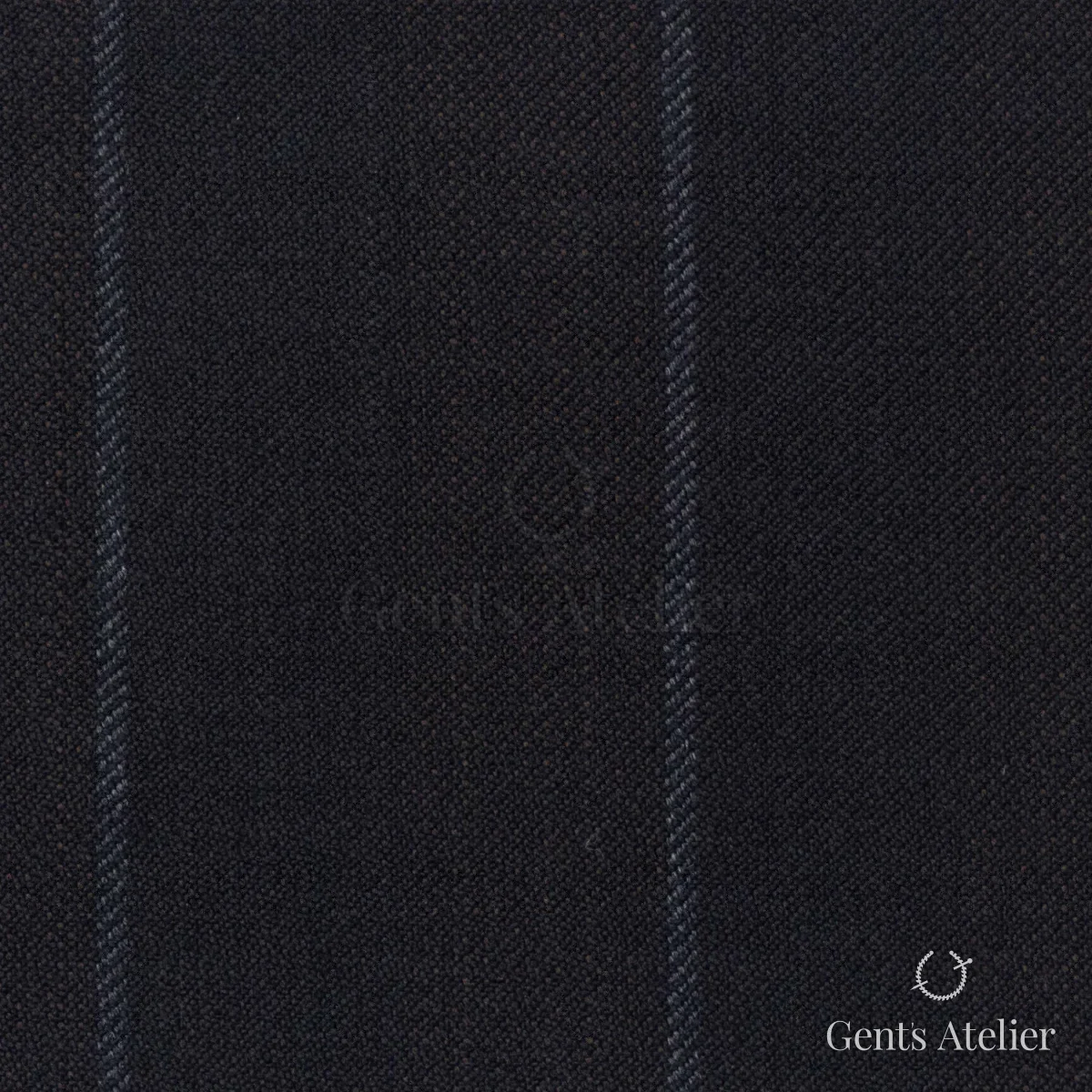 Костюмная ткань Marzoni 600 - 490 / 900 — Коричневый / Чёрный, в полоску, 100% шерсть