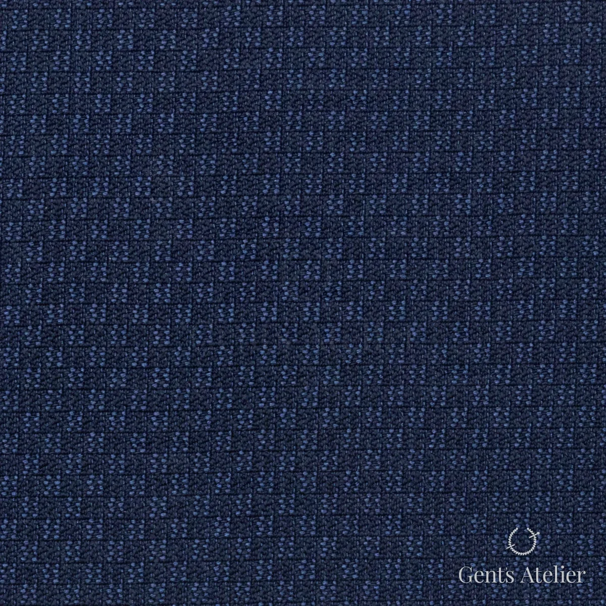 Костюмная ткань Marzoni 601 - 698 / 1200 — Синий, меланж, 77% шерсть / 23% Silk