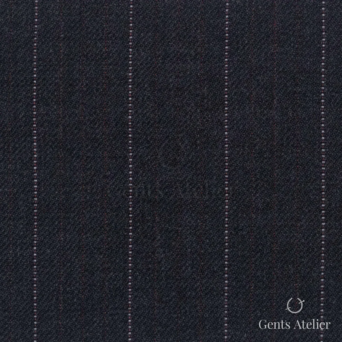 Костюмная ткань Marzoni 602 - 419 / 700 — Тёмно-серый / Розовый, в полоску, 100% шерсть