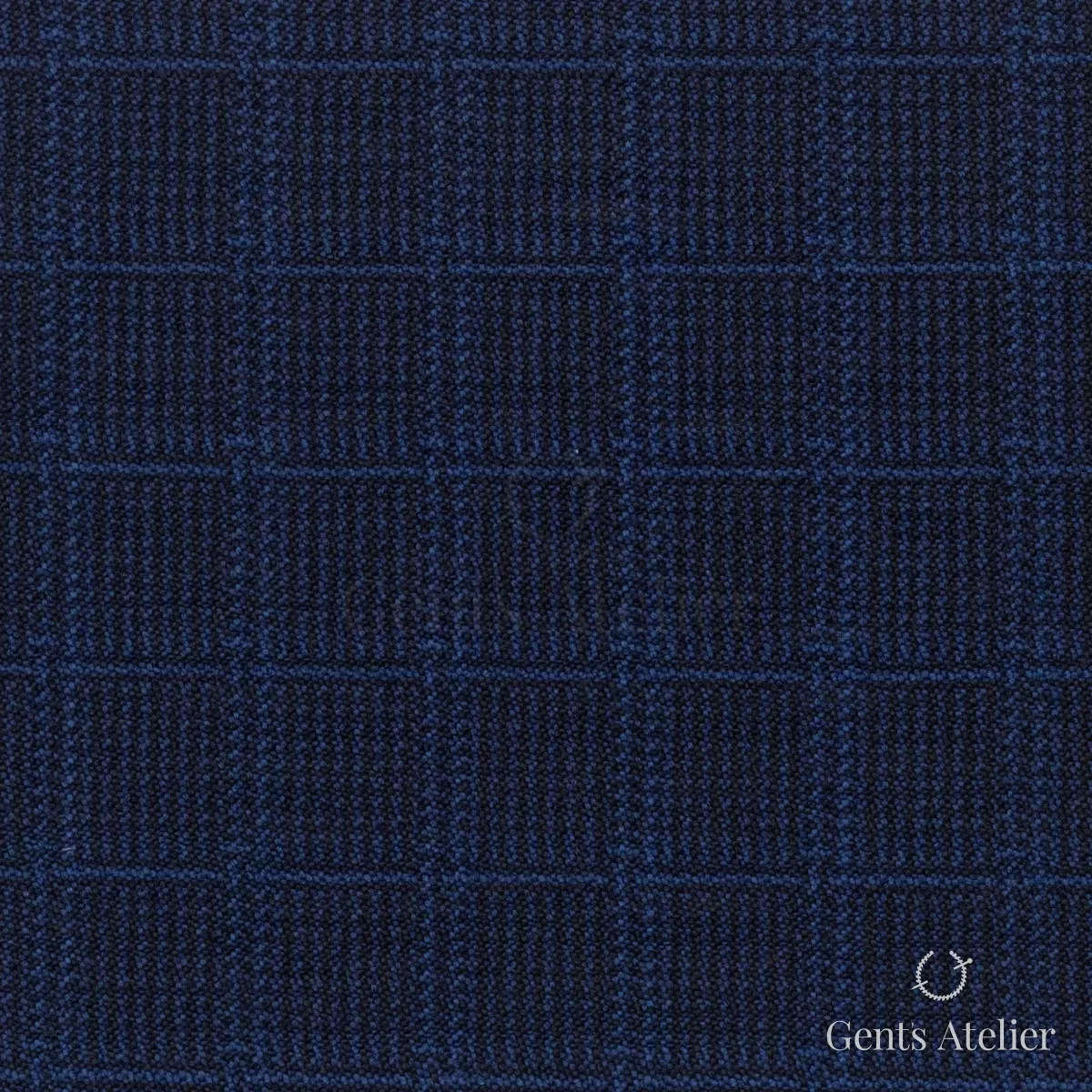 Костюмная ткань Marzoni 606 - 281 / 900 — Синий, в клетку, 100% шерсть