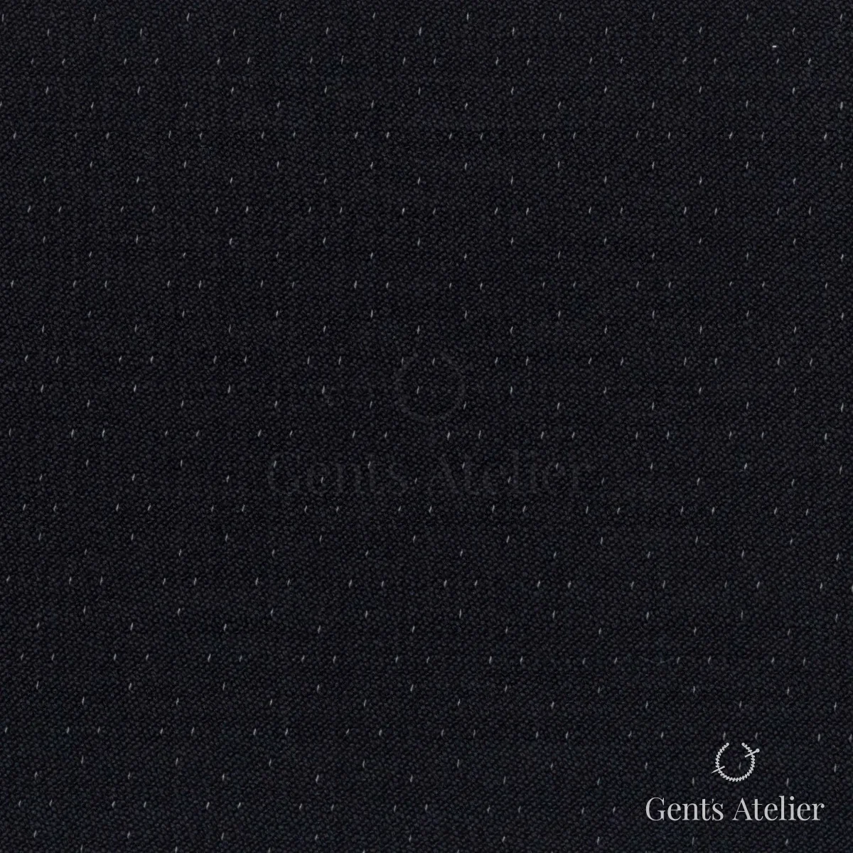 Костюмная ткань Marzoni 606 - 306 / 800 — Чёрный / Белый, пике, 100% шерсть