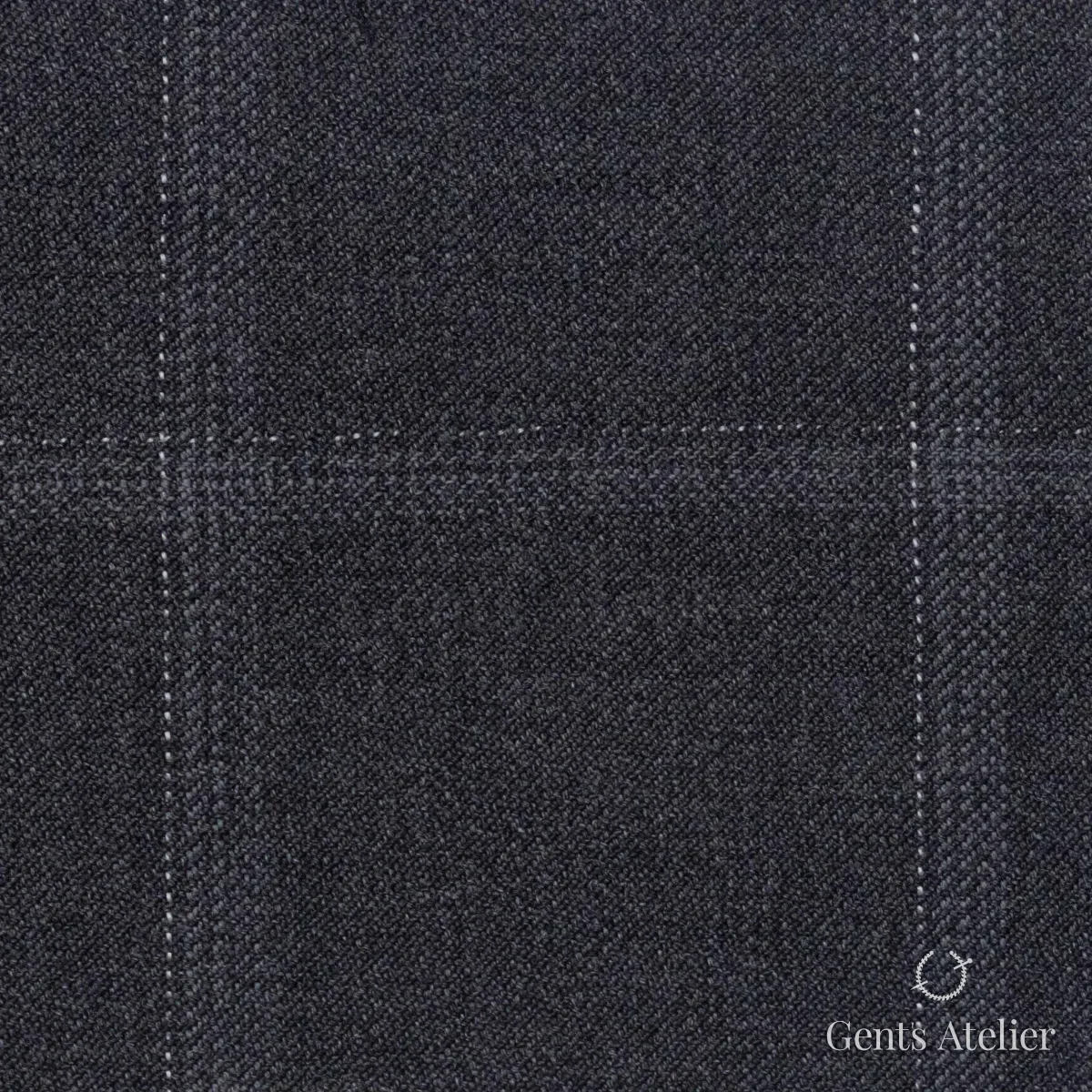 Костюмная ткань Marzoni 609 - 821 / 1000 — Тёмно-серый / Светло-серый, виндоупейн, 100% шерсть