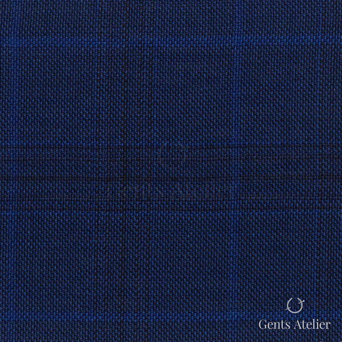 Костюмная ткань Marzoni 609 - 834 / 1000 — Синий, в клетку, 100% шерсть