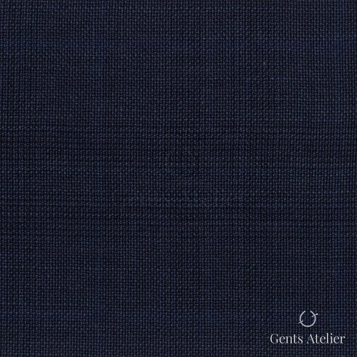 Костюмная ткань Marzoni 609 - 848 / 1000 — Тёмно-синий, однотонная, 100% шерсть