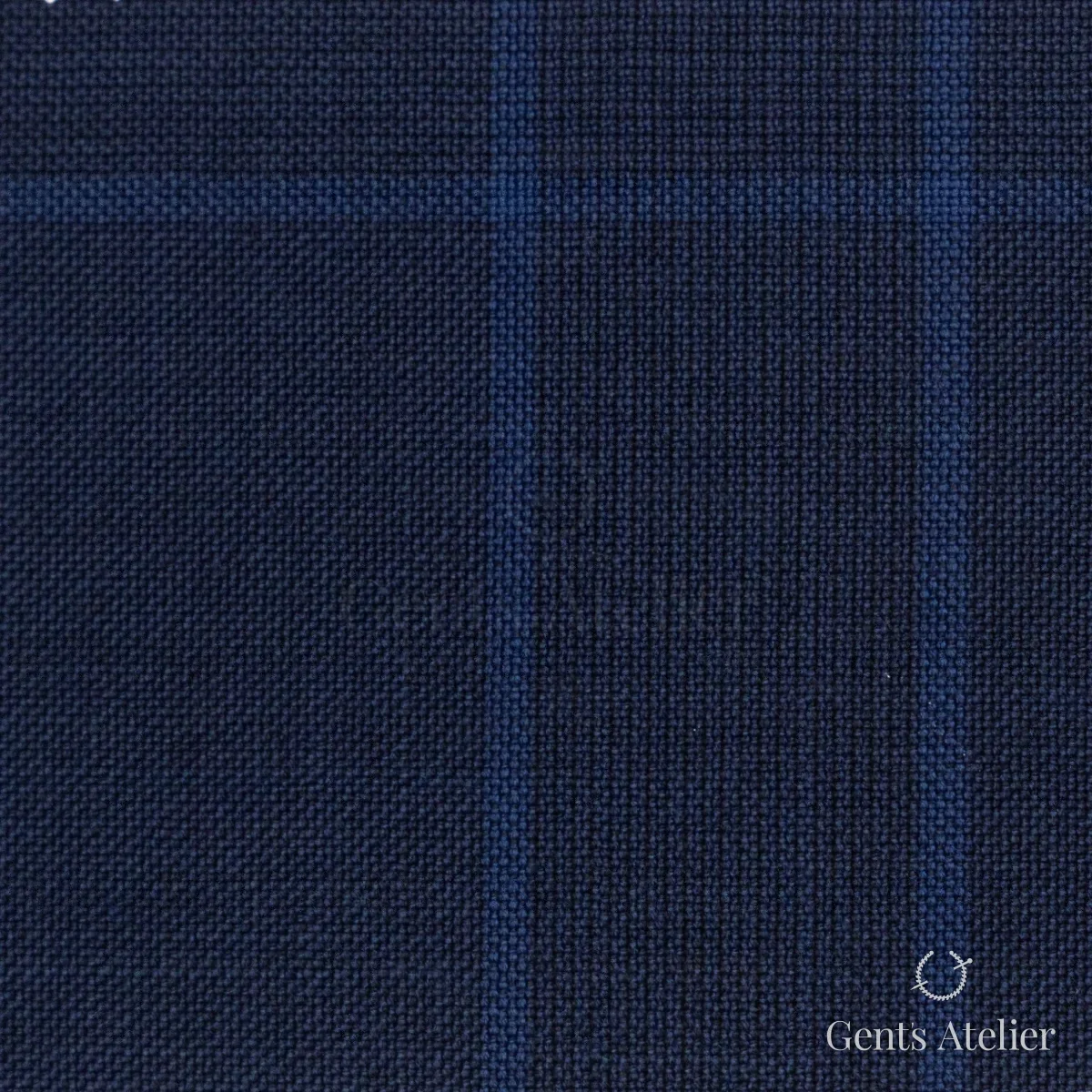 Костюмная ткань Marzoni 621 - 057 / 900 — Тёмно-синий, виндоупейн, 100% шерсть