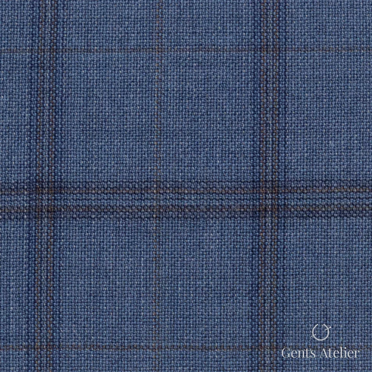 Костюмная ткань Marzoni 621 - 083 / 900 — Синий, виндоупейн, 100% шерсть