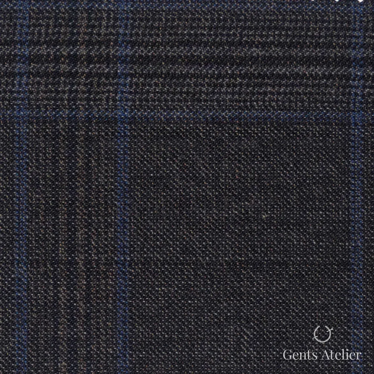 Костюмная ткань Marzoni 621 - 085 / 900 — Коричневый / Синий, виндоупейн, 100% шерсть