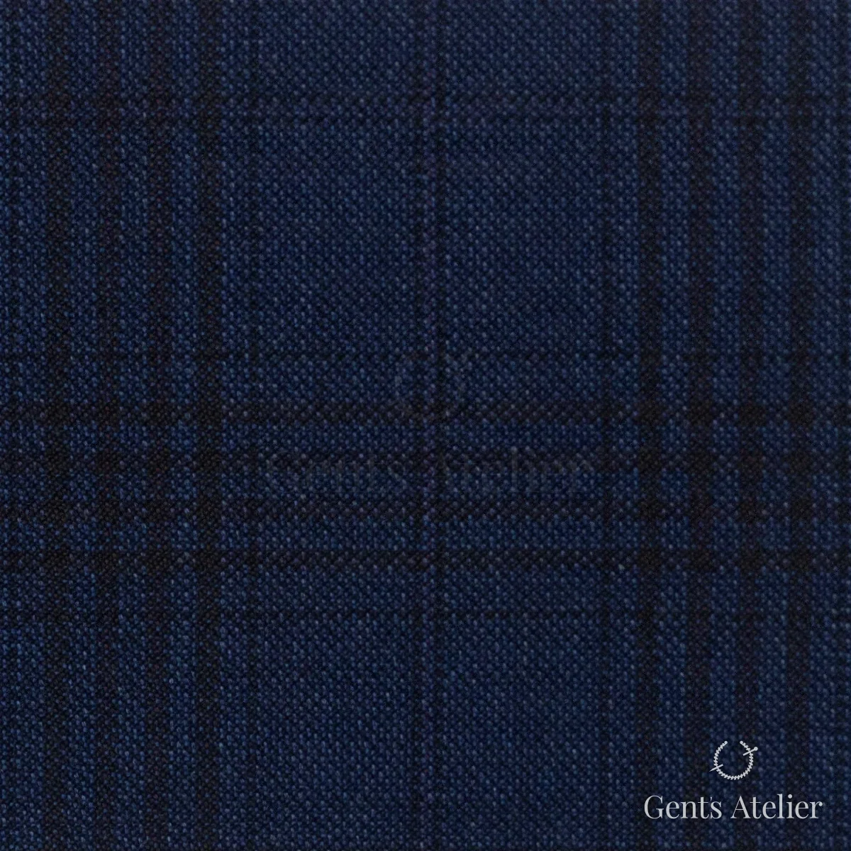 Костюмная ткань Marzoni 621 - 105 / 900 — Синий, виндоупейн, 100% шерсть