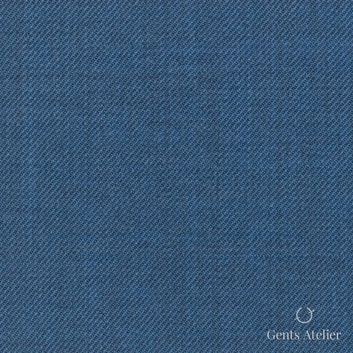 Костюмная ткань Marzoni 624 - 018 / 800 — Синий, однотонная, 100% шерсть