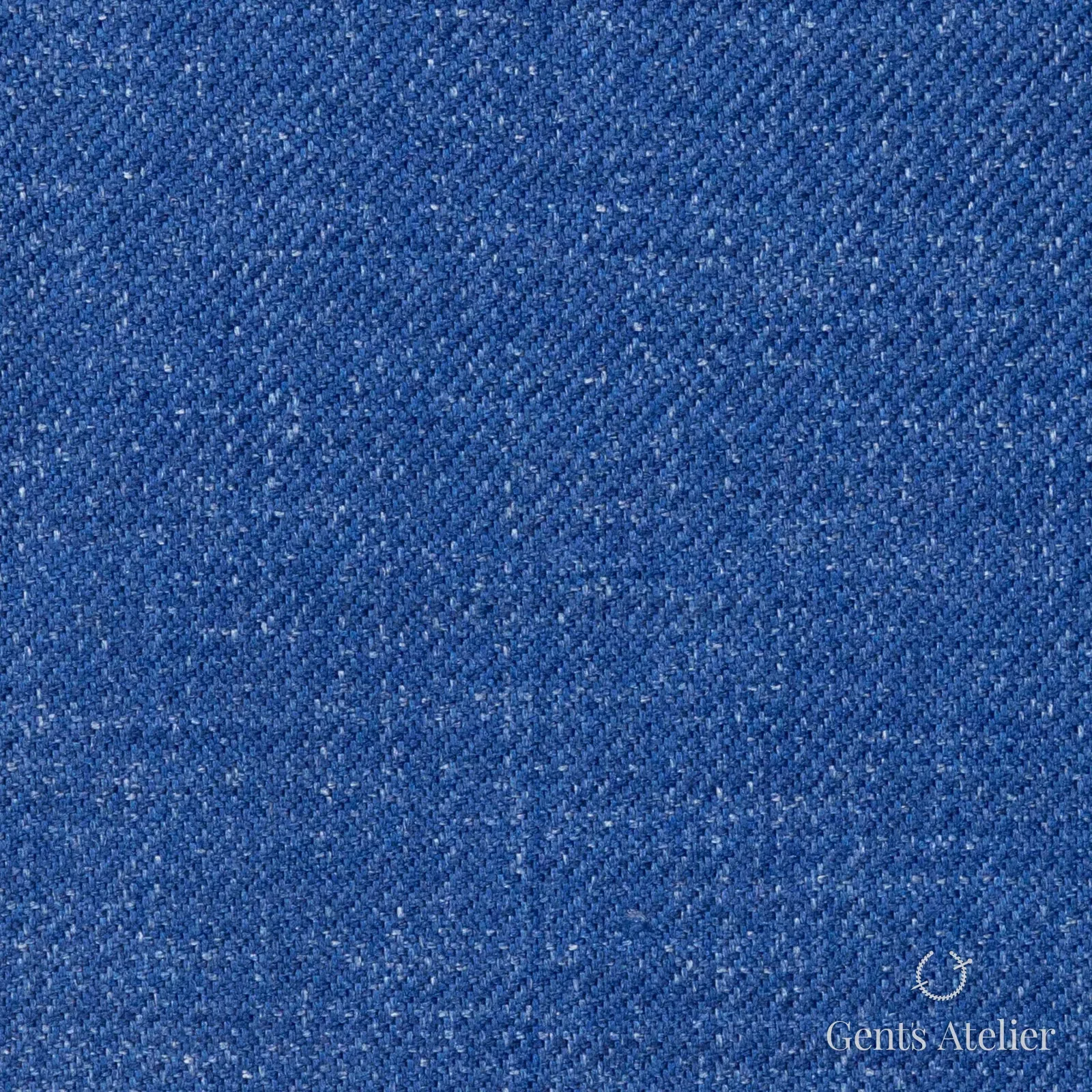 Костюмная ткань Marzoni 611 - 515 / 1300 — Синий, меланж, 100% шёлк