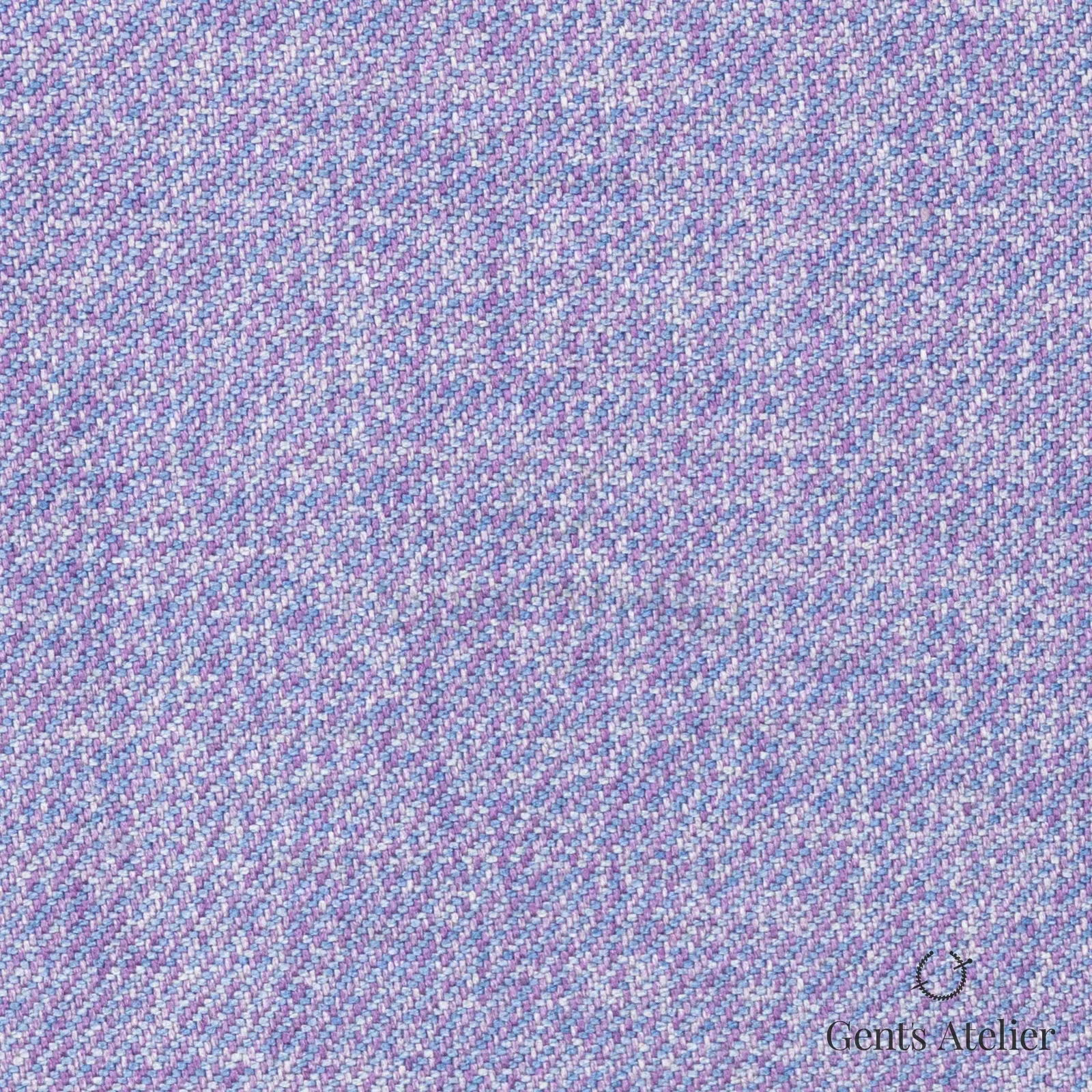 Костюмная ткань Marzoni 611 - 518 / 1300 — Lavender, меланж, 100% шёлк