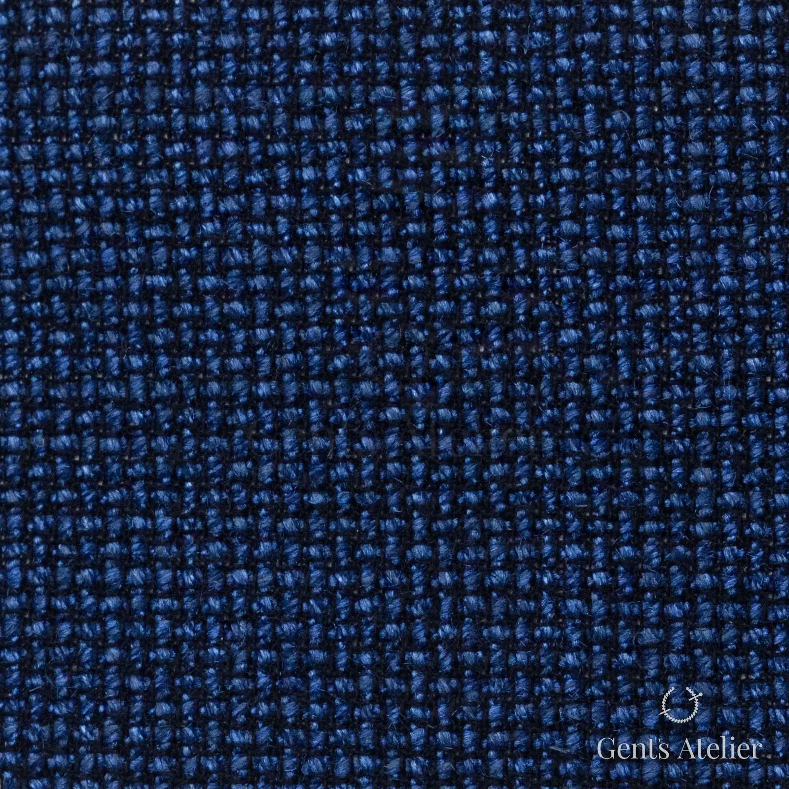 Костюмная ткань Marzoni 655 - 542 / 1200 — Sapphire, меланж, 44% шерсть, 28% шёлк, 28% лён