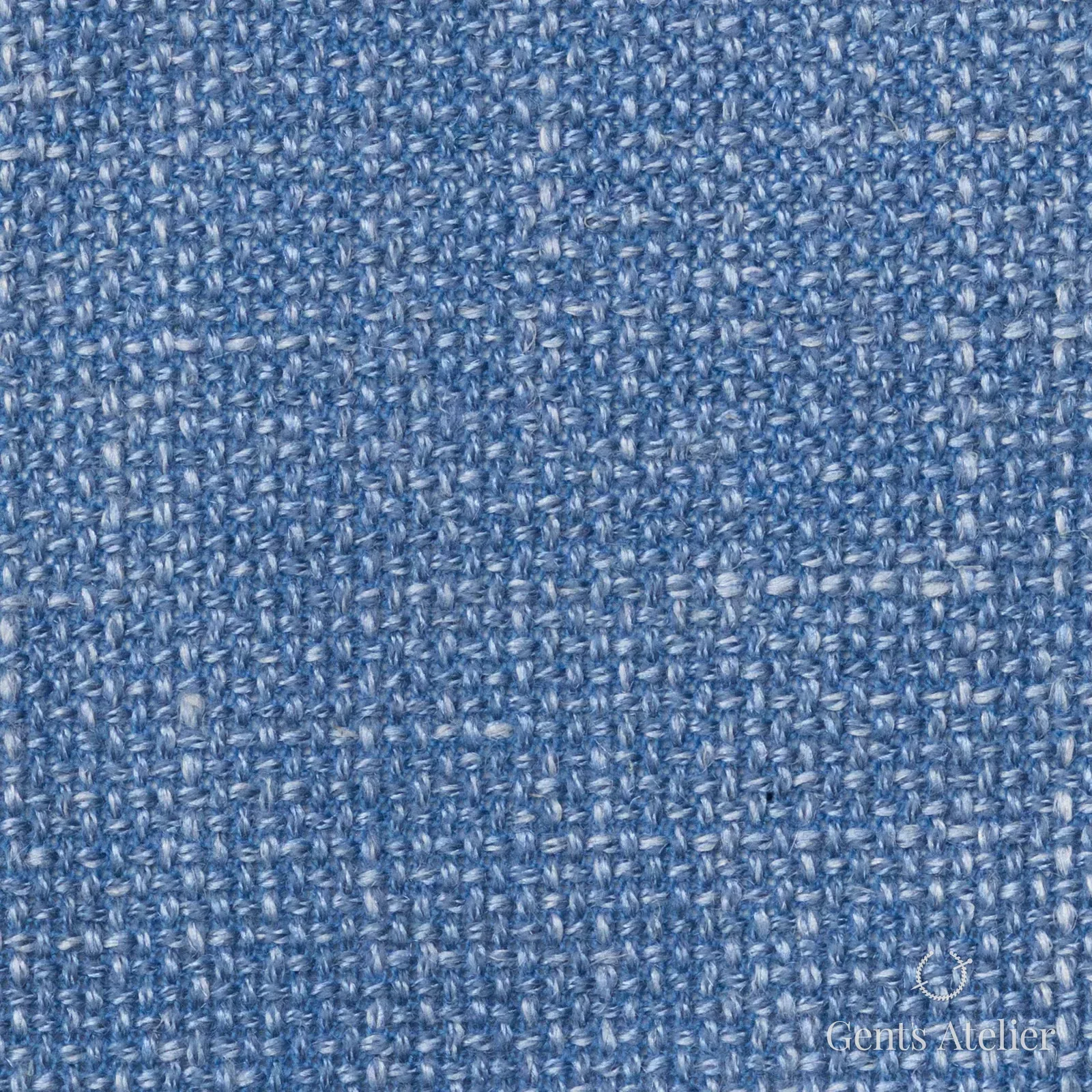 Костюмная ткань Marzoni 655 - 552 / 1200 — Sky Blue, меланж, 60% шерсть, 18% лён, 18% шёлк, 4% кашемир