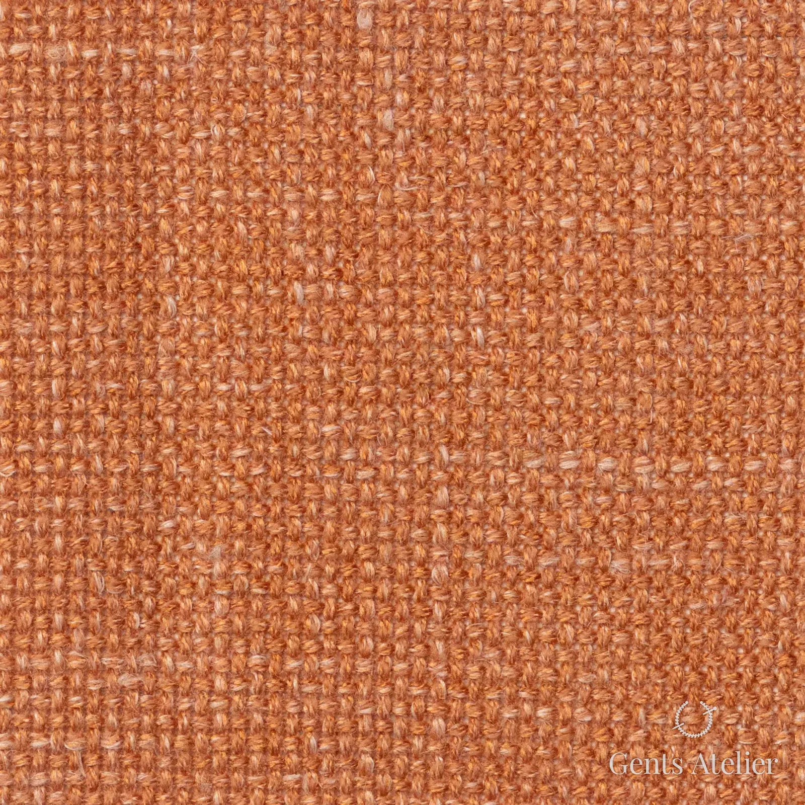 Костюмная ткань Marzoni 655 - 558 / 1200 — Orange, меланж, 60% шерсть, 18% лён, 18% шёлк, 4% кашемир