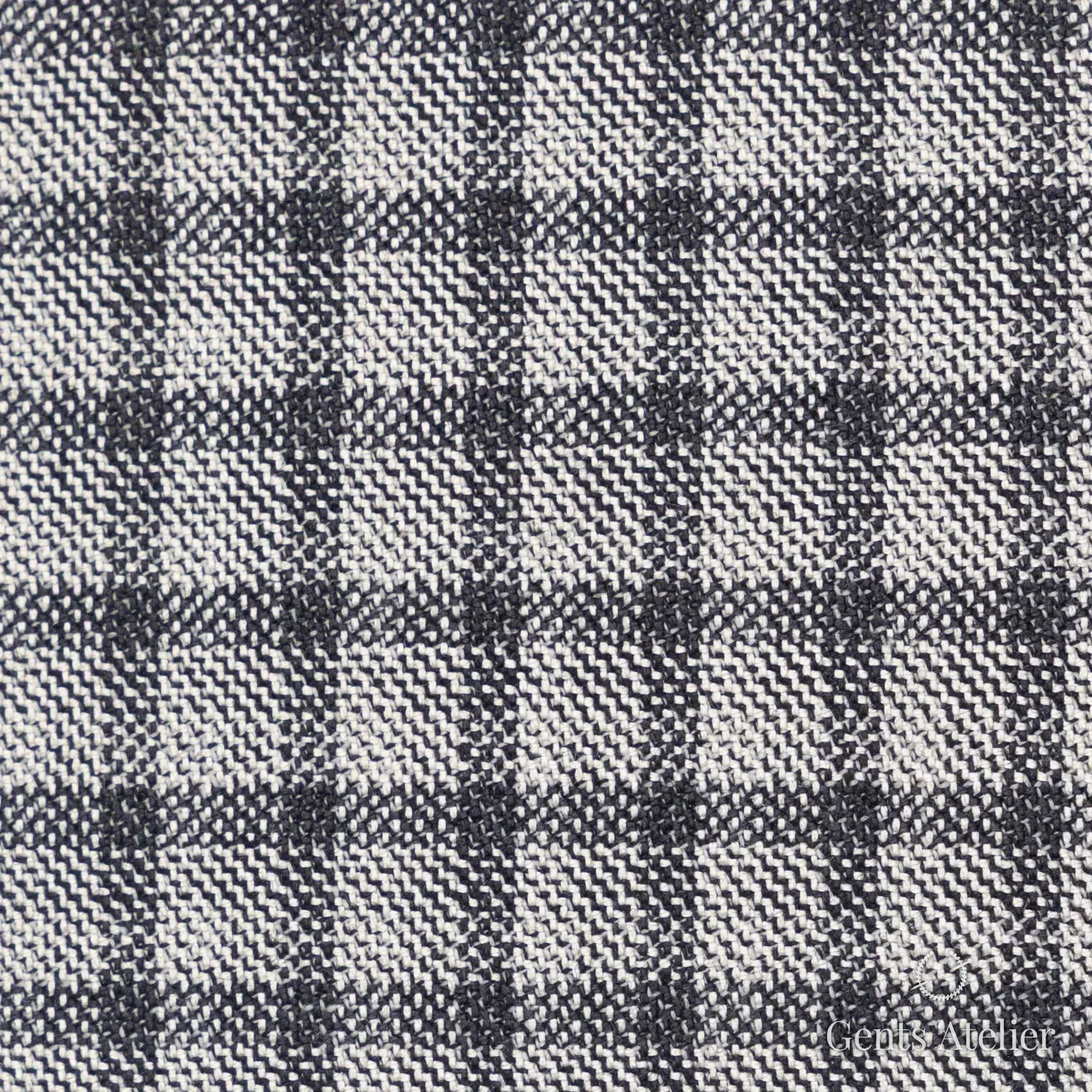 Костюмная ткань Marzoni 601 - 347 / 1200 — Бежевый / Серый, клетка, 54% шёлк, 46% шерсть
