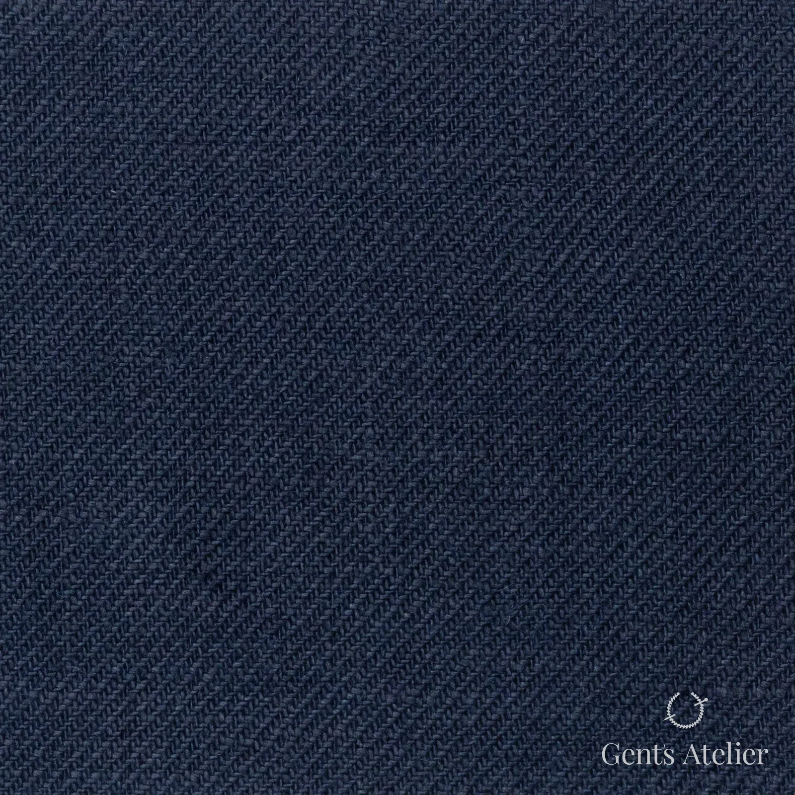 Костюмная ткань Marzoni 605 - 598 / 800 — Тёмно-синий, однотонная, 100% лён
