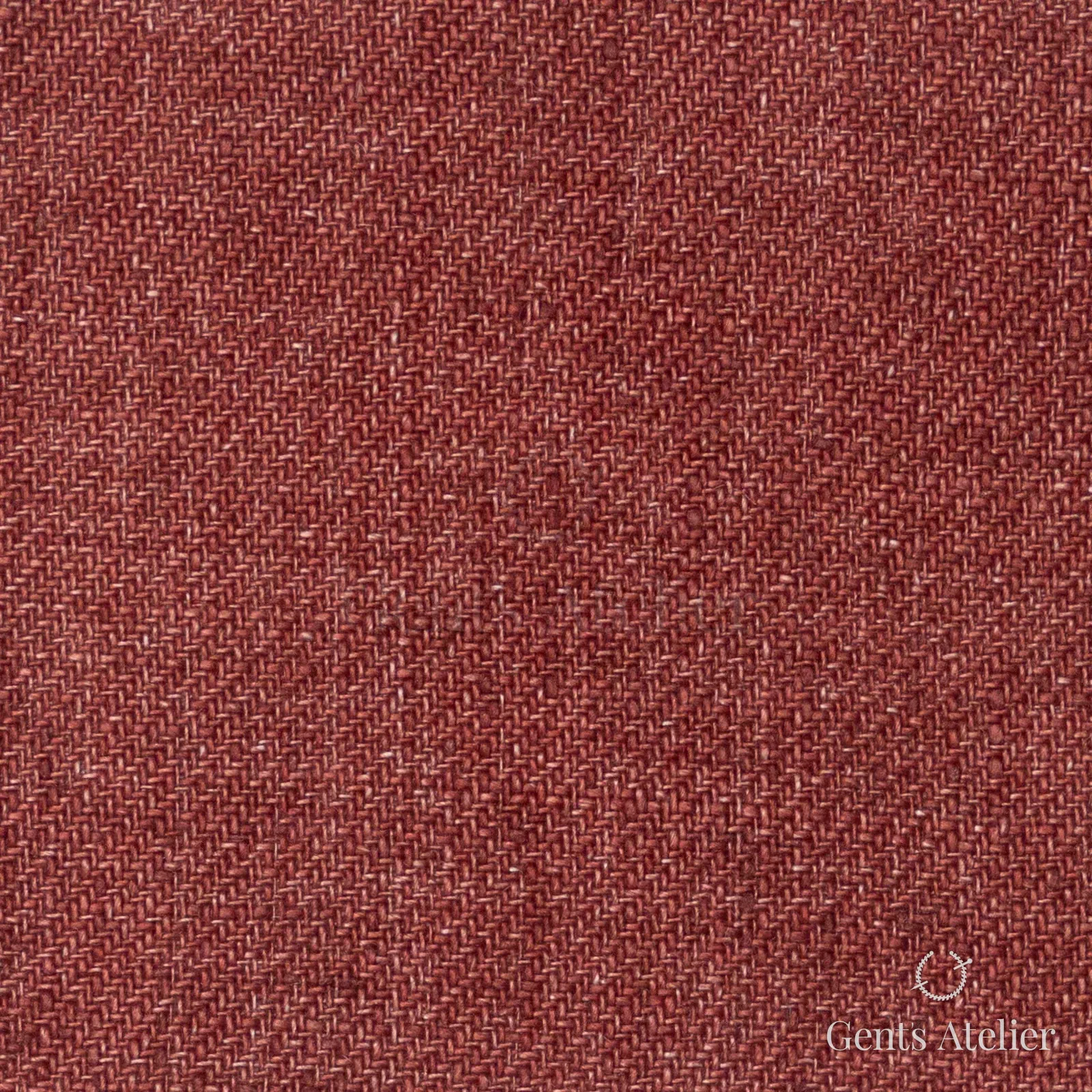 Костюмная ткань Marzoni 605 - 745 / 800 — Brick, однотонная, 100% лён