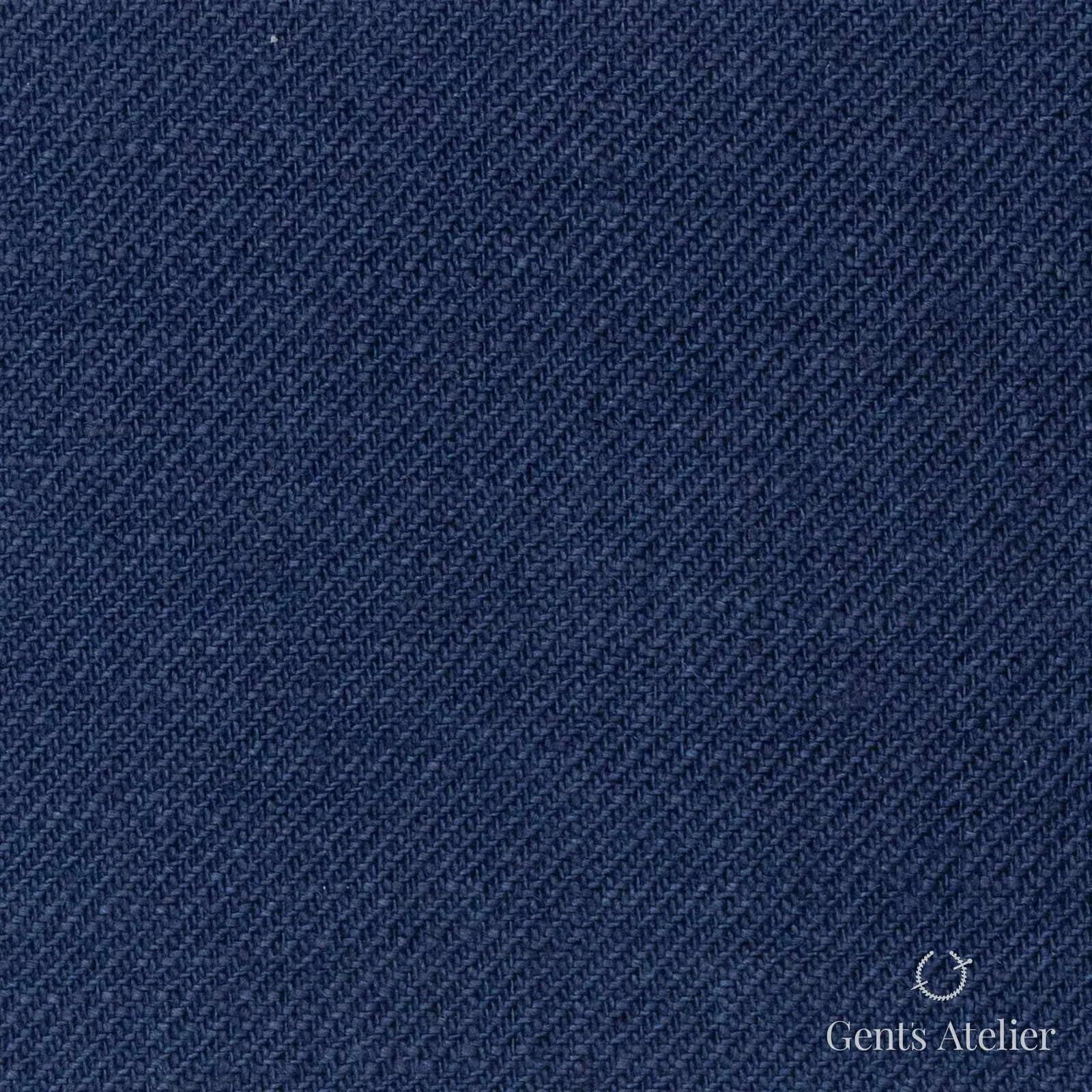 Костюмная ткань Marzoni 613 - 014 / 800 — Тёмно-синий, однотонная, 100% лён