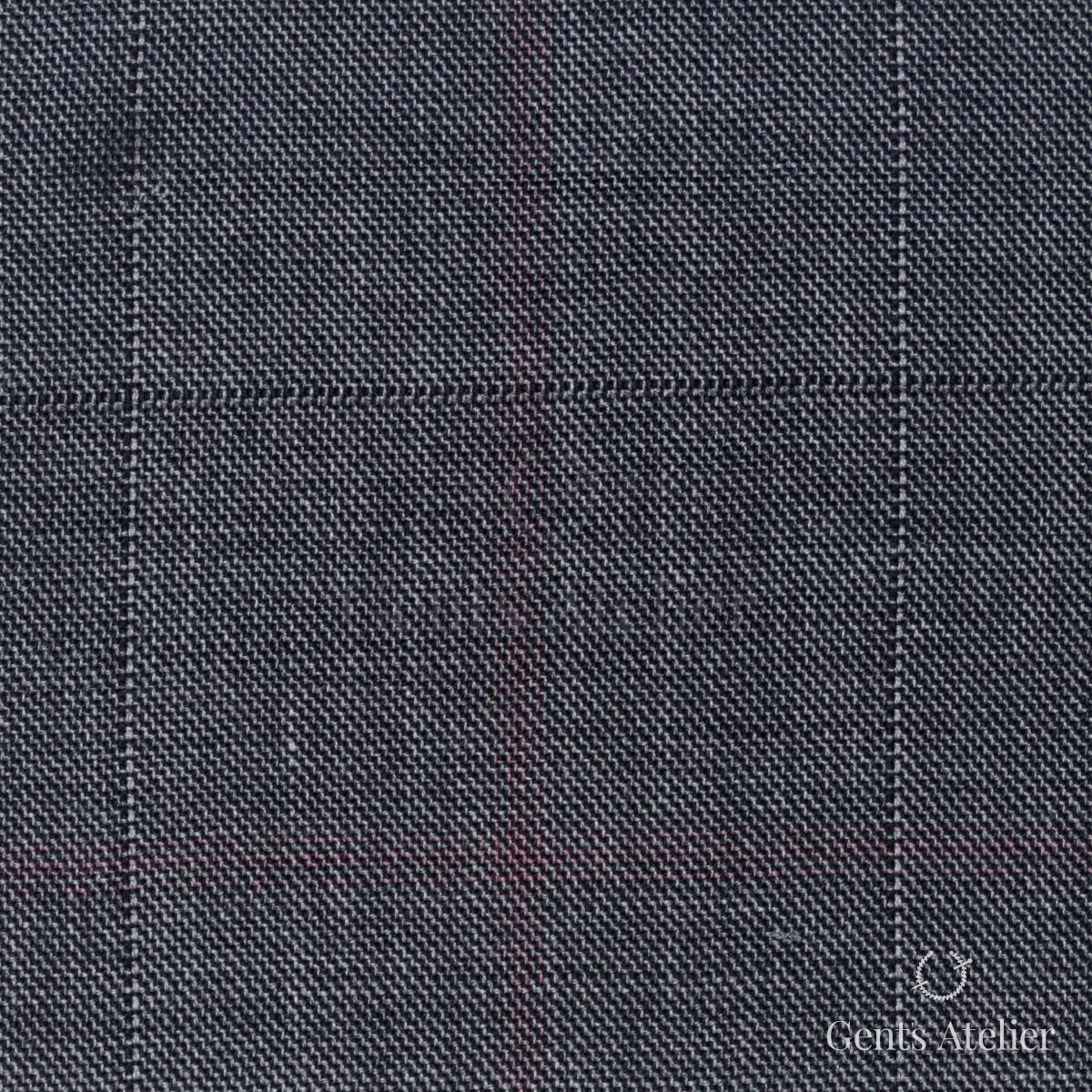Костюмная ткань Marzoni 608 - 234 / 1500 — Серый, в клетку, 100% шерсть
