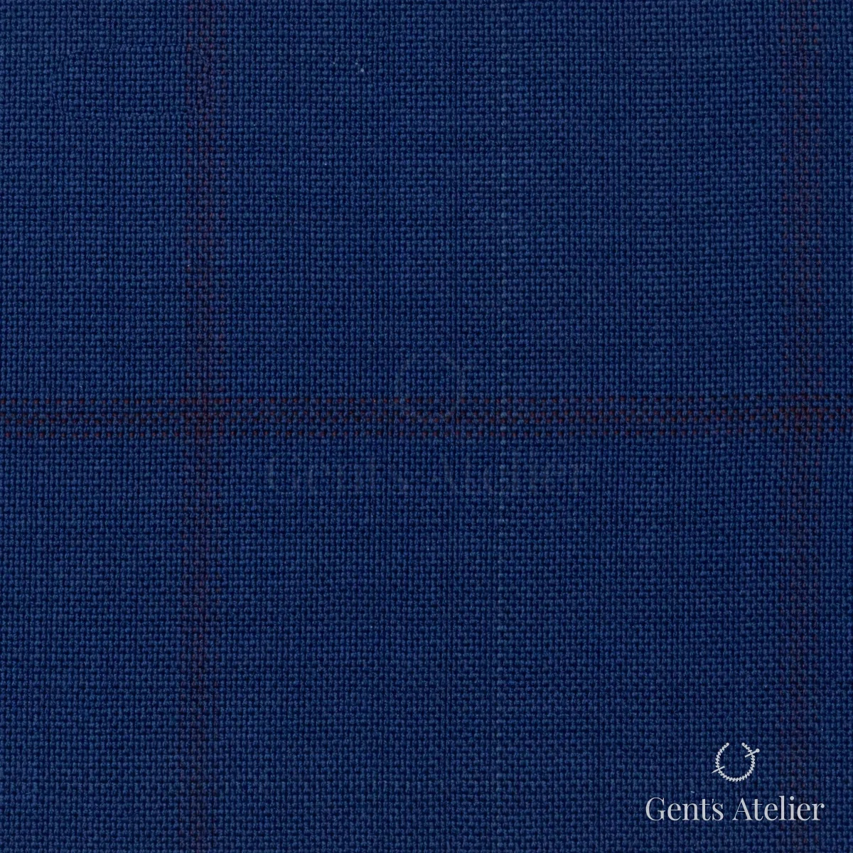 Костюмная ткань Marzoni 608 - 236 / 1500 — Синий, в клетку, 100% шерсть