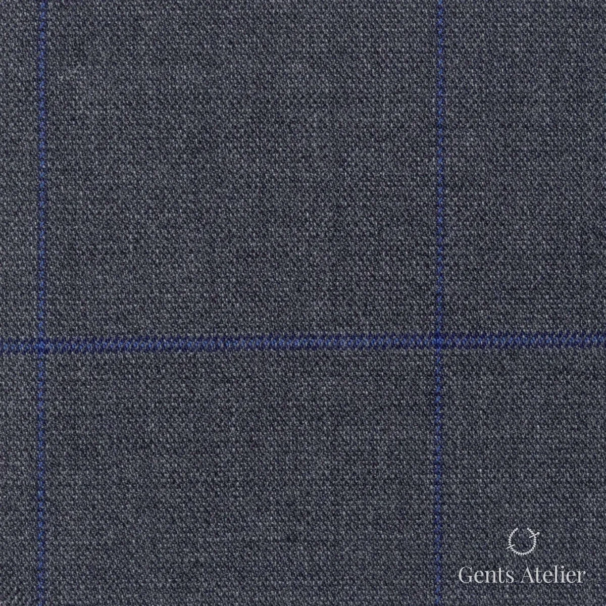 Костюмная ткань Marzoni 608 - 240 / 1500 — Серый, в клетку, 100% шерсть