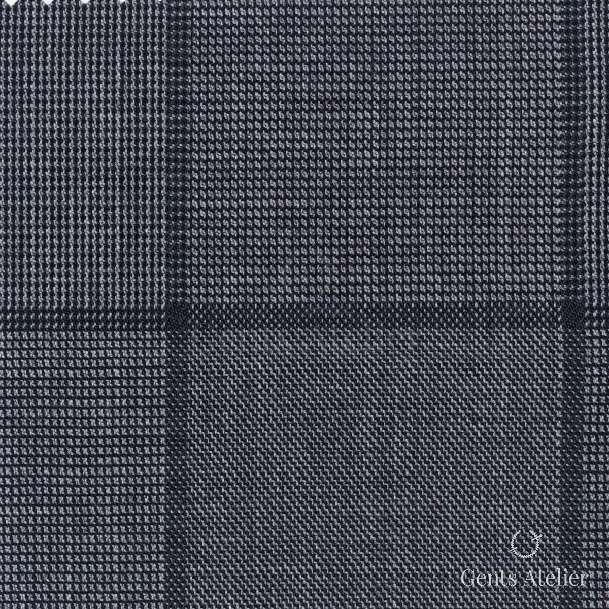 Костюмная ткань Marzoni 608 - 243 / 1500 — Серый, в клетку, 100% шерсть