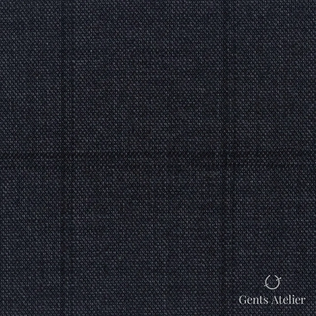 Костюмная ткань Marzoni 608 - 247 / 1500 — Угольно-серый, однотонная, 100% шерсть