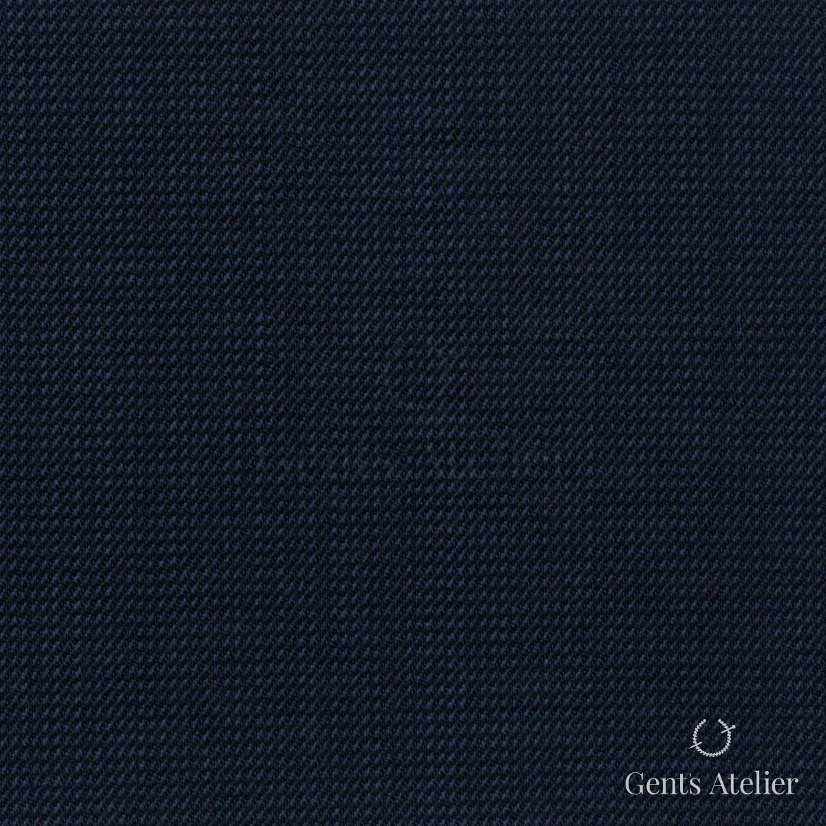 Костюмная ткань Marzoni 608 - 263 / 1500 — Полуночно-синий, однотонная, 100% шерсть