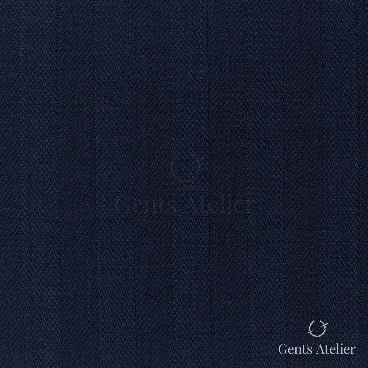 Костюмная ткань Marzoni 608 - 267 / 1500 — Тёмно-синий, в полоску, 100% шерсть