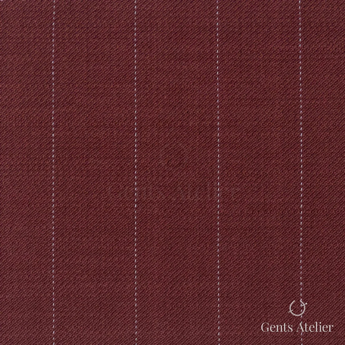 Костюмная ткань Marzoni 609 - 614 / 900 — Бордовый, в полоску, 100% шерсть