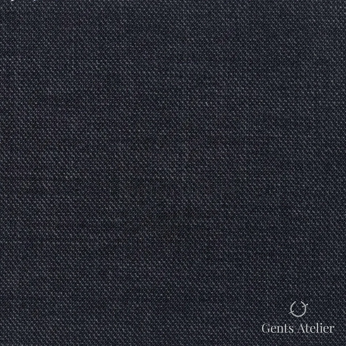 Костюмная ткань Marzoni 725 - 436 / 1400 — Угольно-серый, однотонная, 100% шерсть