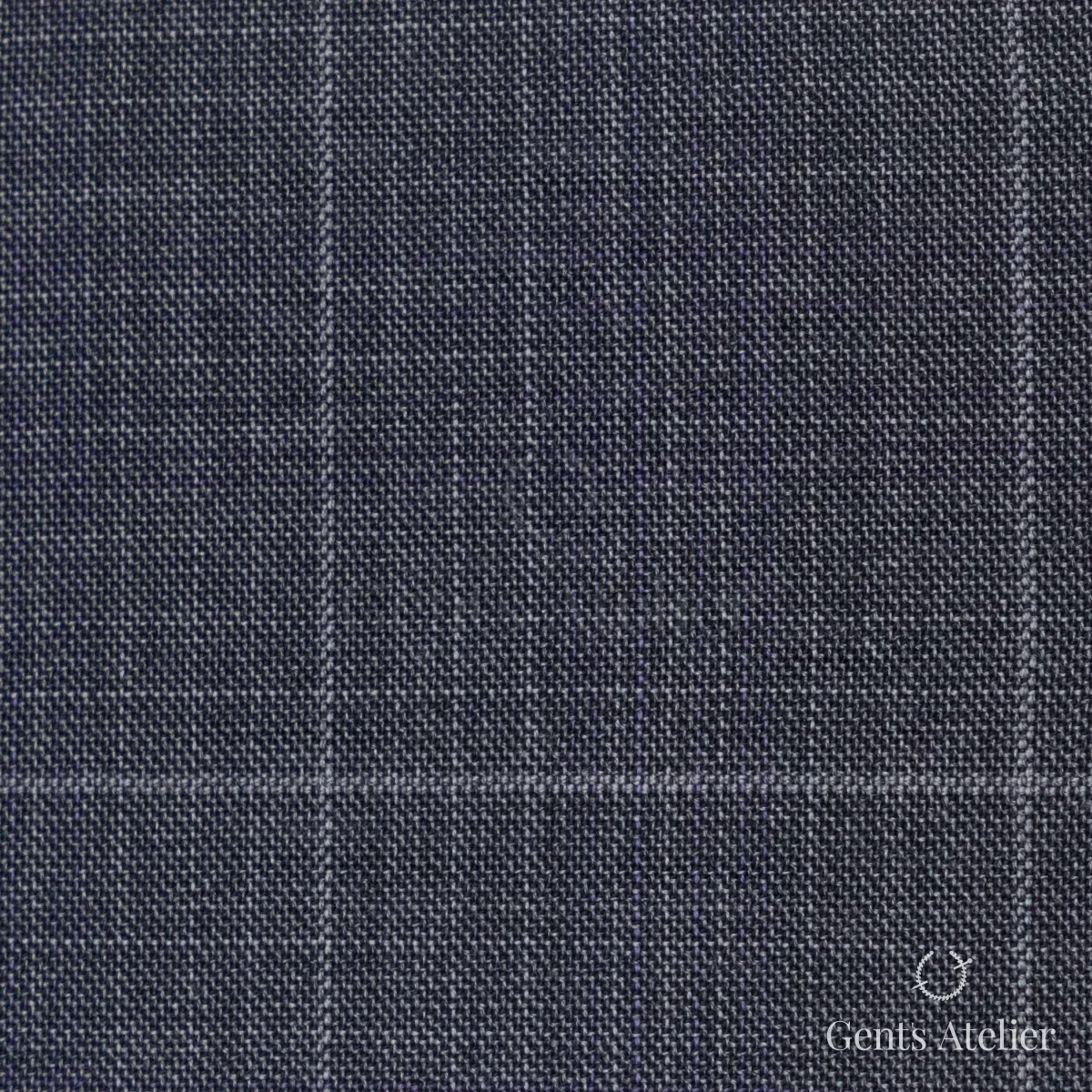 Костюмная ткань Marzoni 725 - 460 / 1300 — Серый, виндоупейн, 100% шерсть