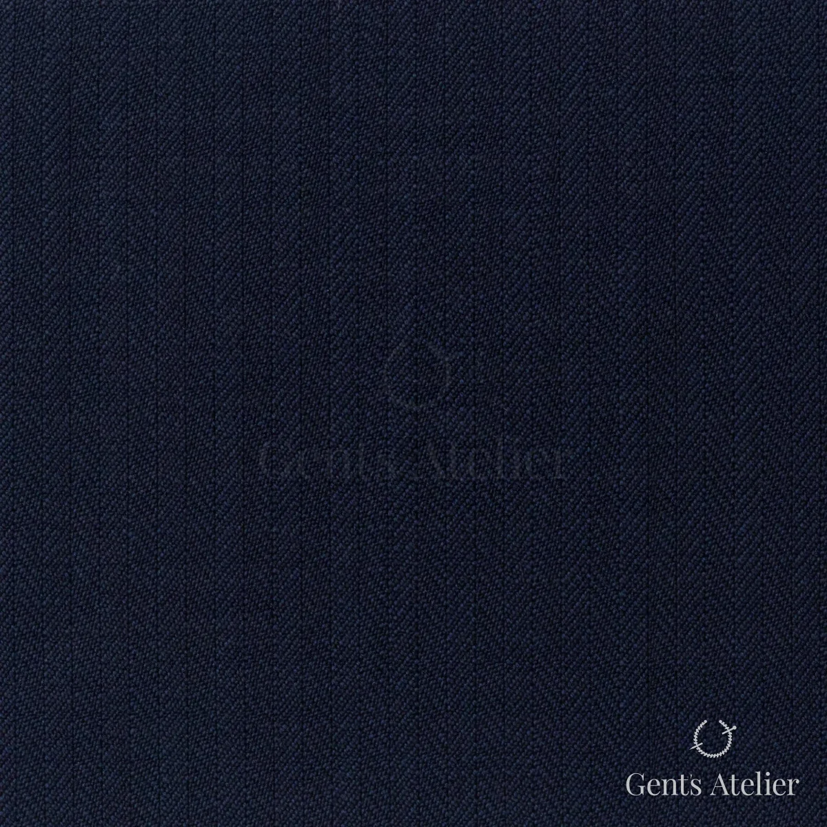 Костюмная ткань Marzoni 725 - 466 / 1400 — Тёмно-синий, в полоску, 100% шерсть