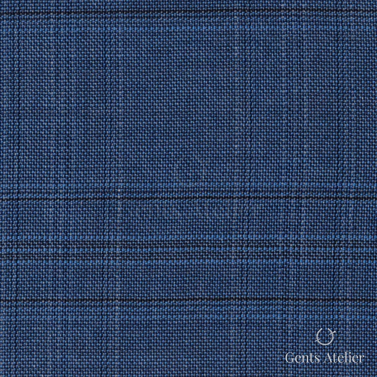 Костюмная ткань Marzoni 725 - 478 / 1300 — Синий / Синий, в клетку, 100% шерсть