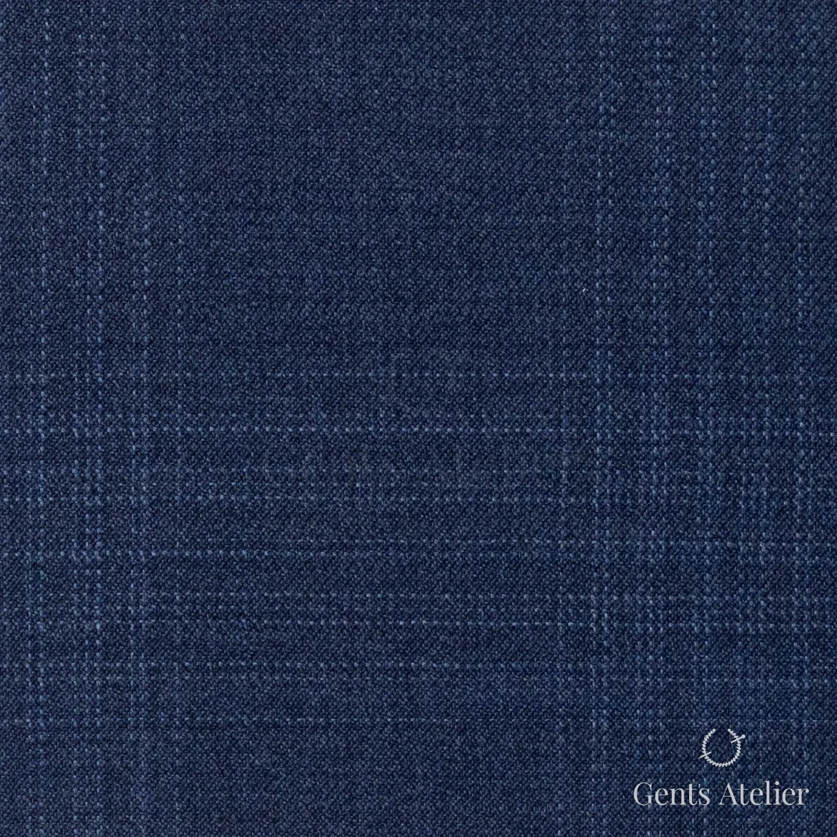Костюмная ткань Marzoni 725 - 492 / 1500 — Синий / Синий, в клетку, 100% шерсть