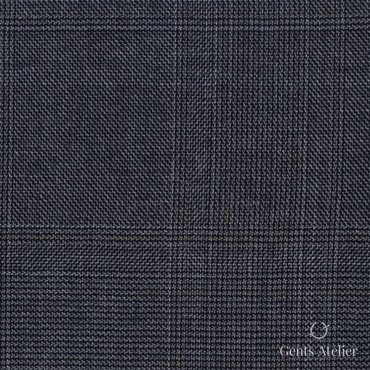 Костюмная ткань Marzoni 725 - 494 / 1500 — Серо-бежевый, виндоупейн, 100% шерсть