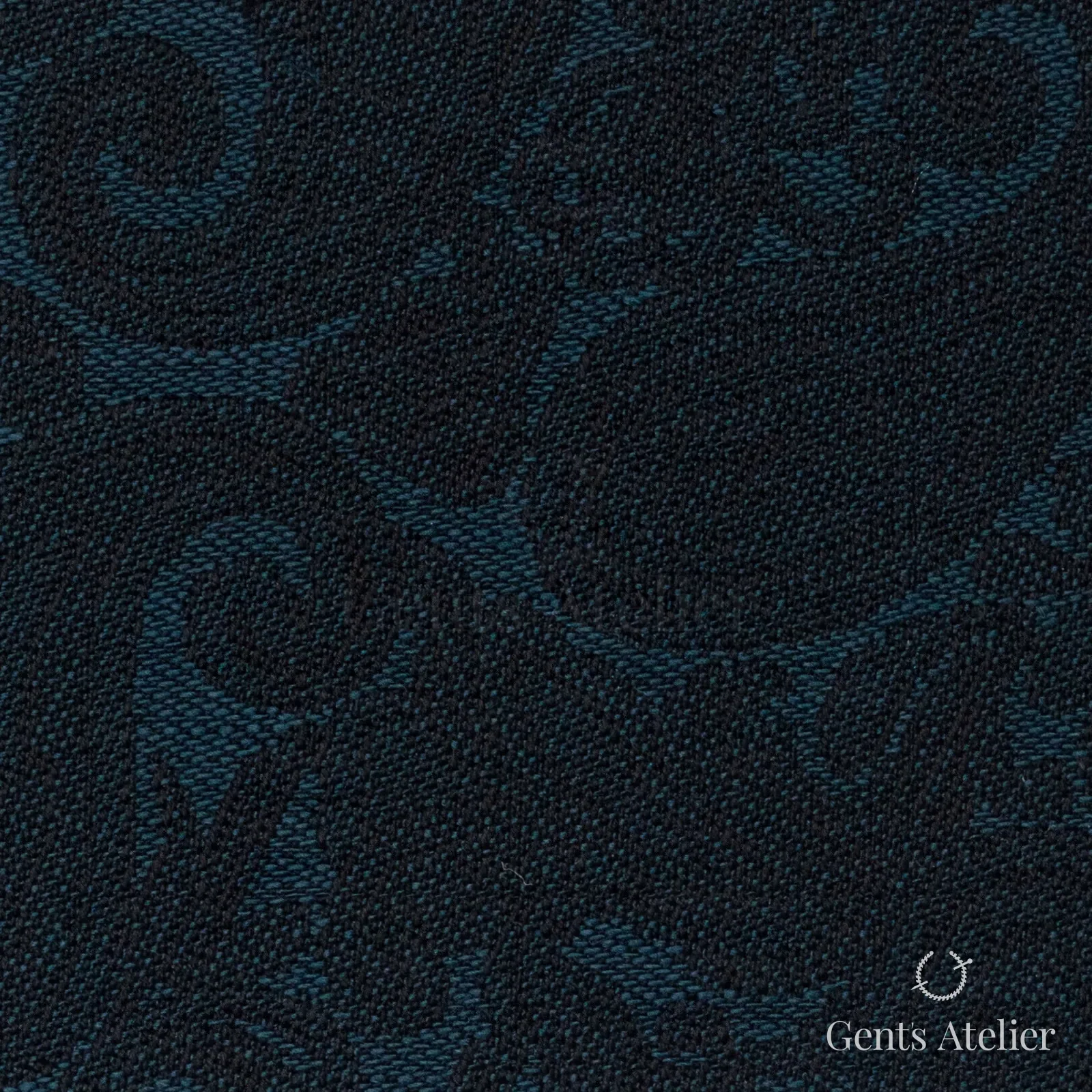 Костюмная ткань Marzoni 607 - 791 / 1000 — Зелёный, узор, 100% шерсть