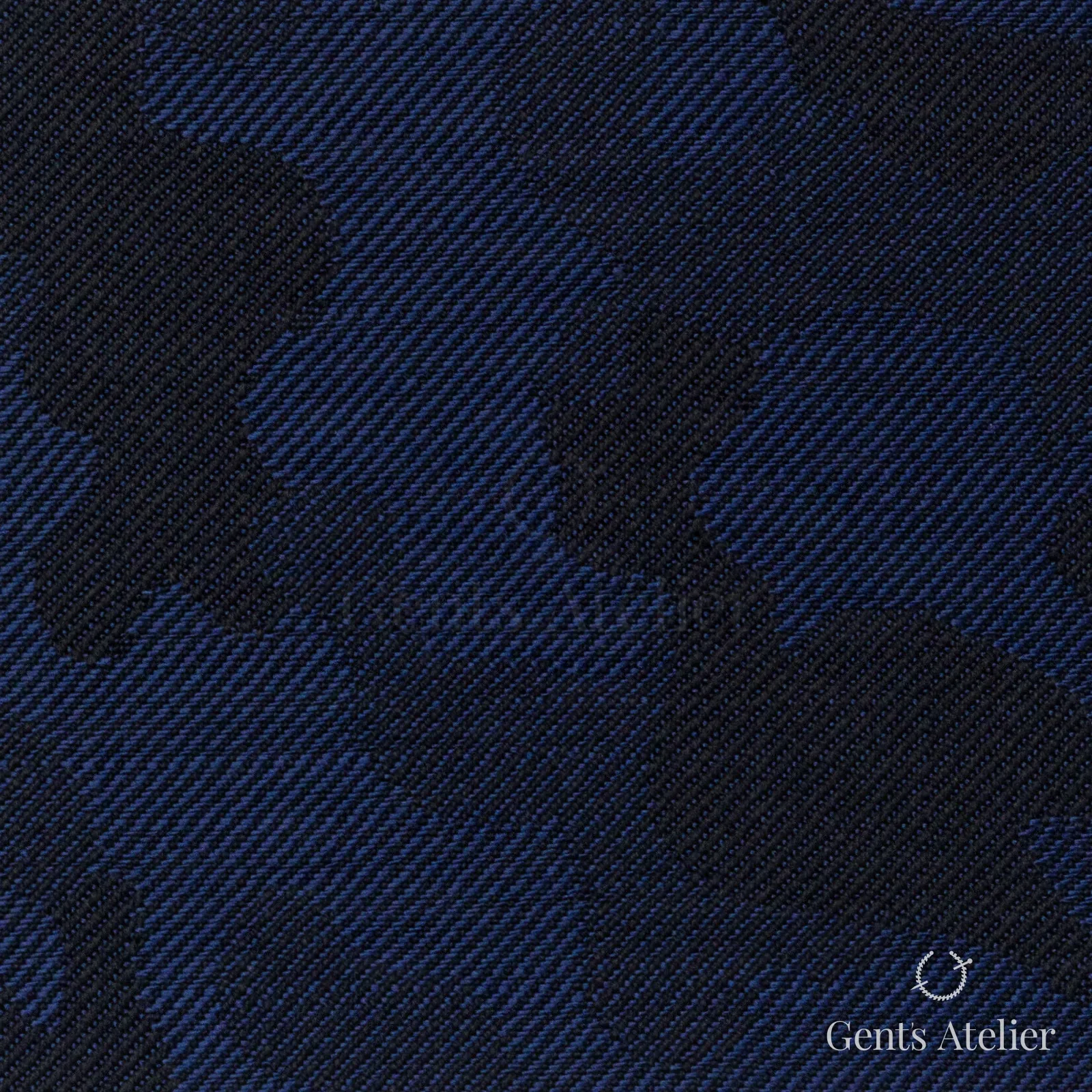 Костюмная ткань Marzoni 607 - 793 / 1000 — Синий, узор, 100% шерсть