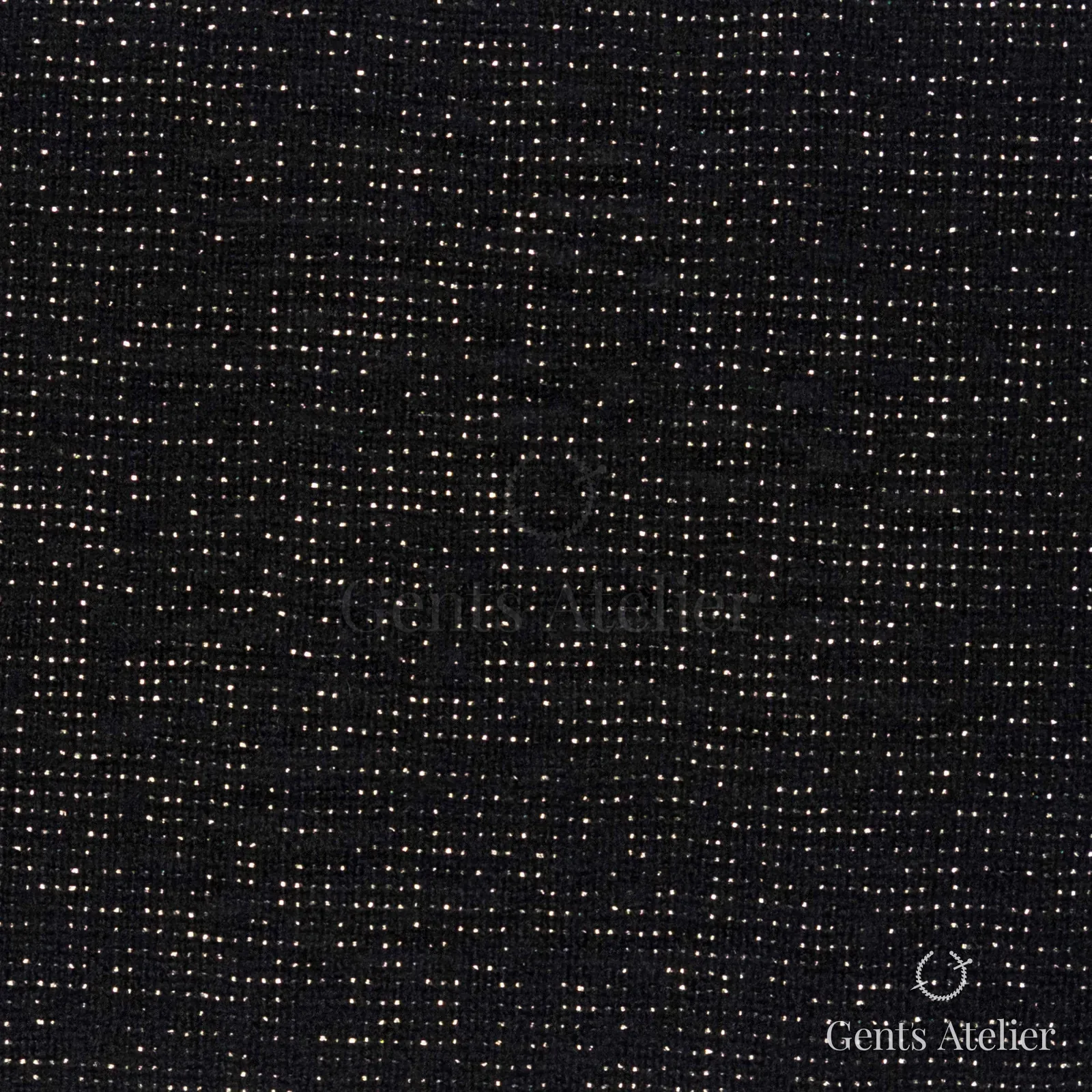 Костюмная ткань Marzoni 609 - 395 / 1500 — Чёрный, меланж, 92% шерсть, 4% полиамид, 3% полиэстер, 1% эластан