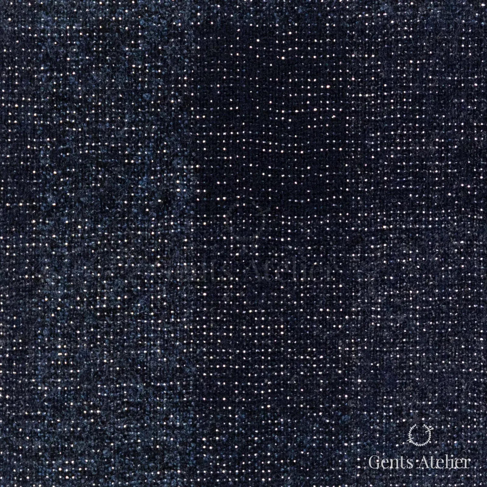 Костюмная ткань Marzoni 609 - 397 / 1500 — Тёмно-синий, меланж, 92% шерсть, 4% полиамид, 3% полиэстер, 1% эластан